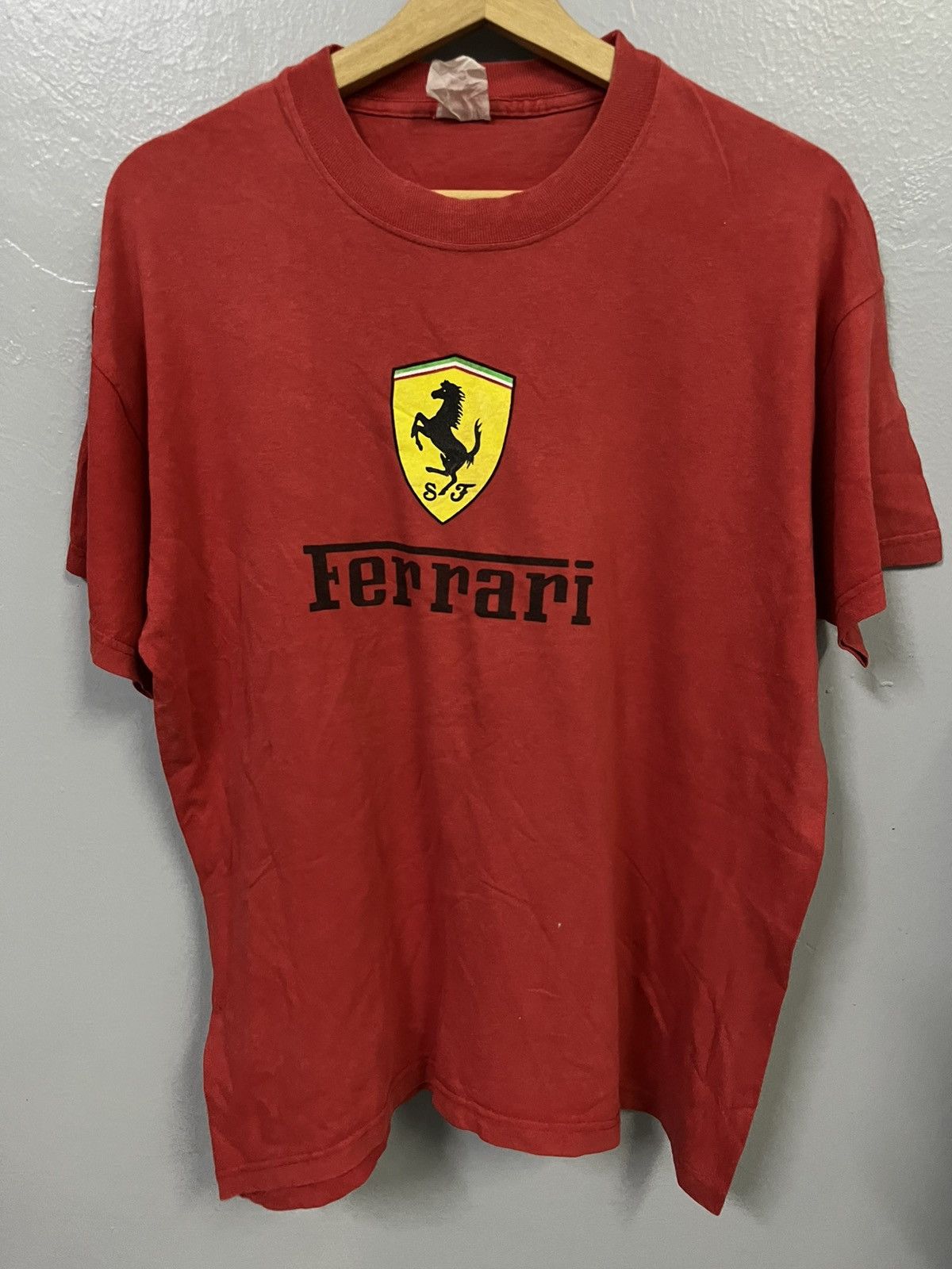 Vintage Vintage Ferrari Logo tee Size US L / EU 52-54 / 3 - 1 Thumbnail