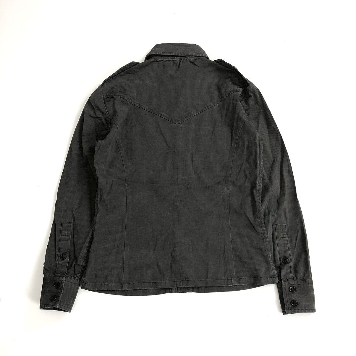 5351 POUR LES HOMMES × Japanese Brand × Vintage Vintage 5351 Pour Les Hommes Military Olive Green Shirt Size US M / EU 48-50 / 2 - 12 Thumbnail