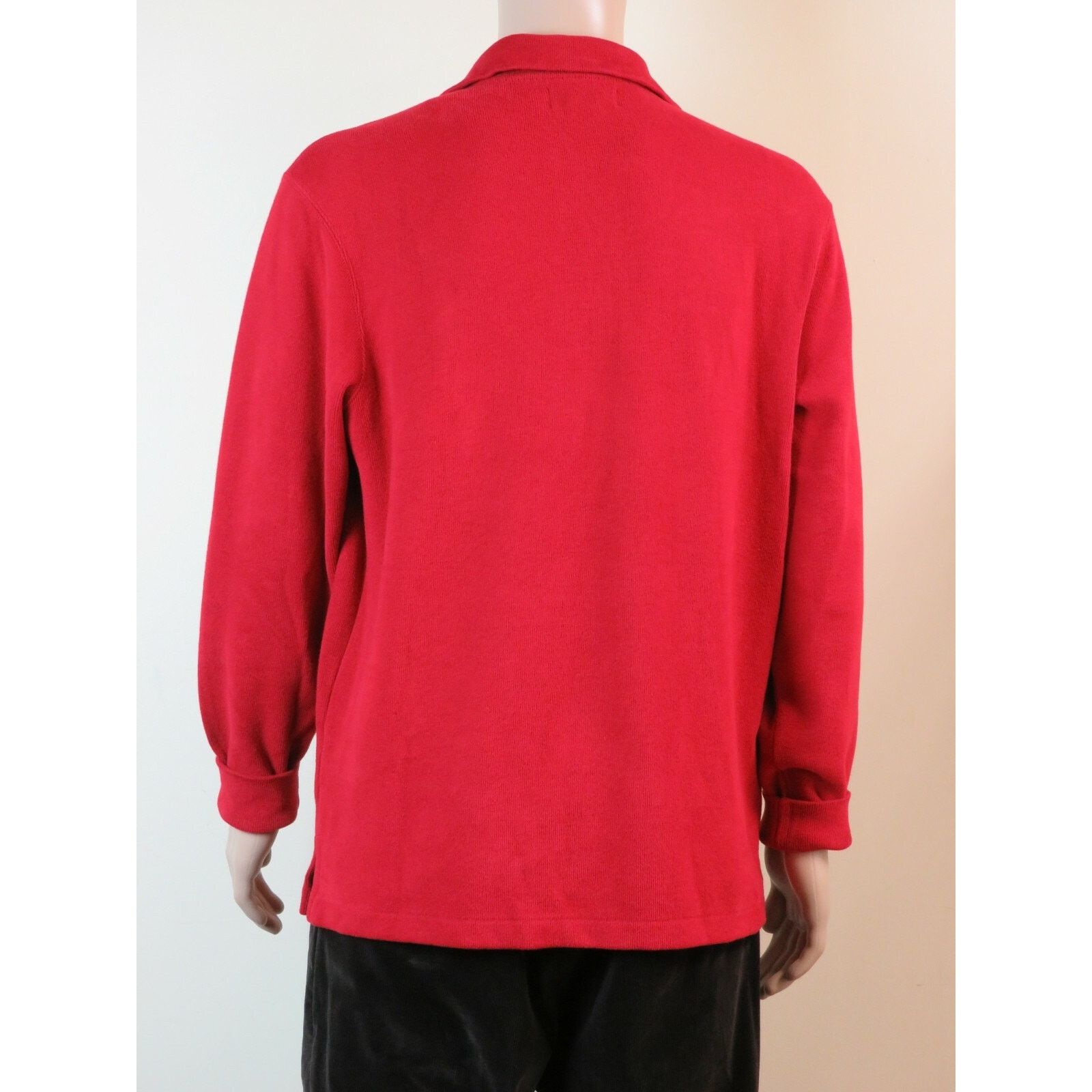 Ralph Lauren RALPH LAUREN POLO RED COTTON LONG SLEEVE 1/2 ZIP PULLOVER XL Size US XL / EU 56 / 4 - 6 Thumbnail