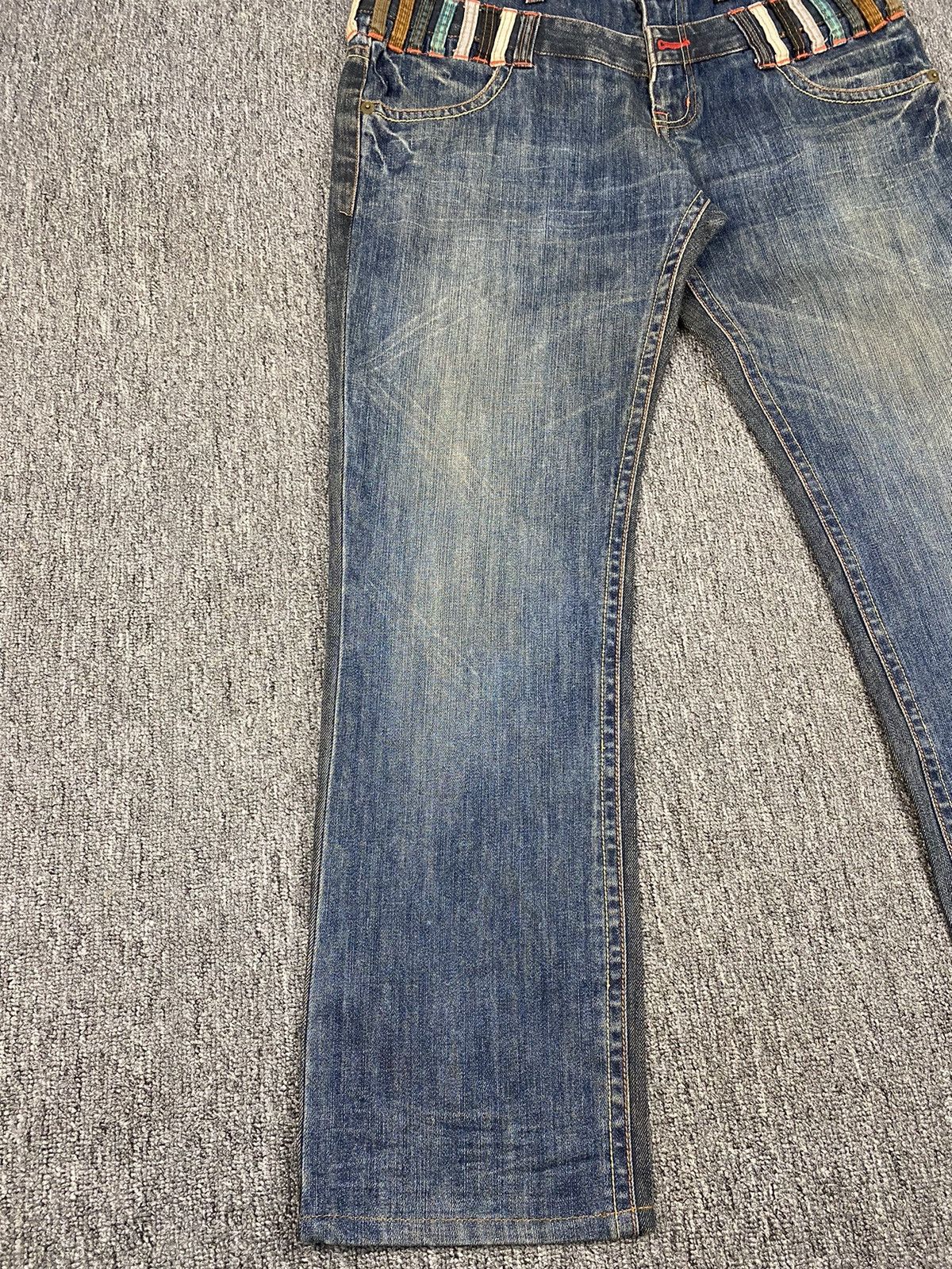 If Six Was Nine × Japanese Brand Blue Spencer Double Waist Two tone jeans size 32 Size US 32 / EU 48 - 7 Thumbnail