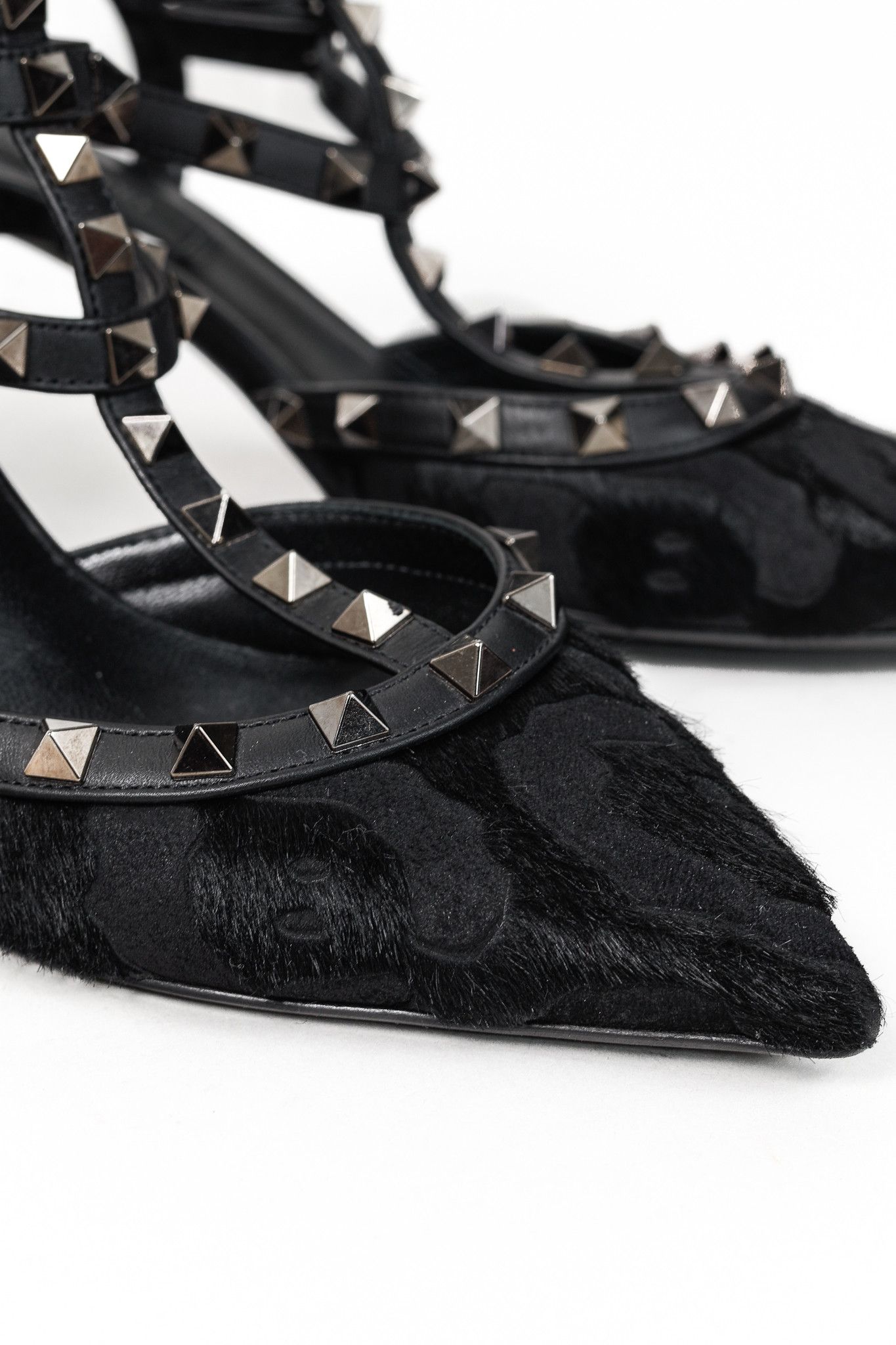 Valentino Valentino Garavani Rockstud Animal-Print Calf Hair Heels Size US 5.5 / IT 35.5 - 7 Thumbnail