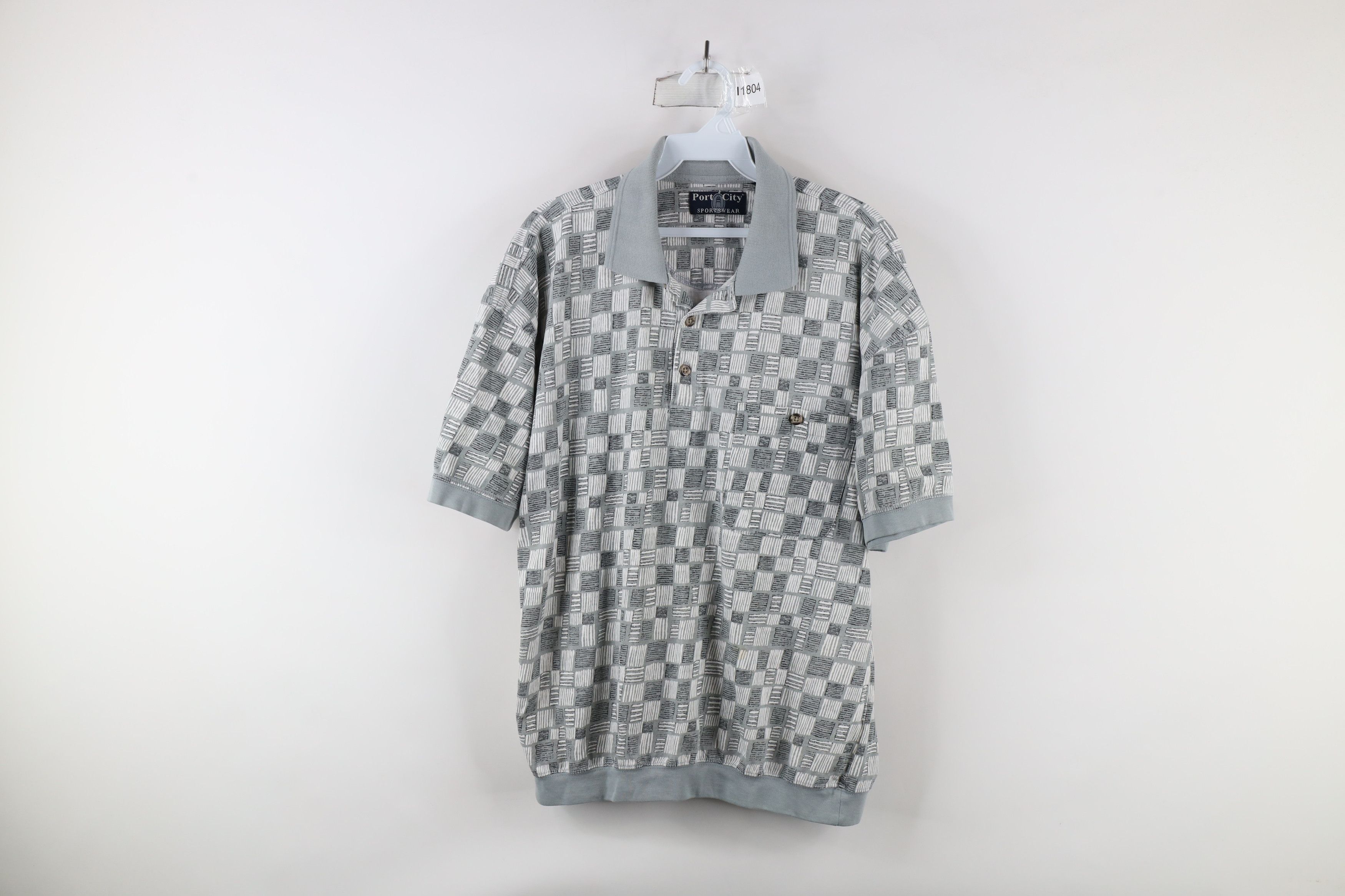 Vintage Vintage 90s Streetwear Collared Pullover Polo Shirt Cotton Size US L / EU 52-54 / 3 - 1 Thumbnail
