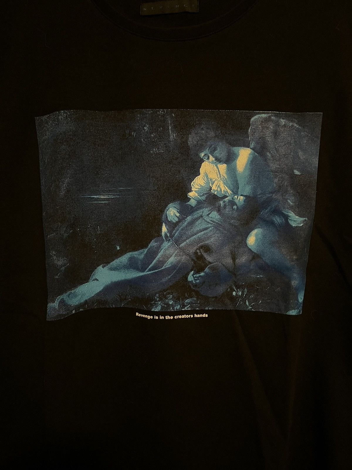 Revenge Revenge “Revenge is in the creators hands” tee blue/black Size US M / EU 48-50 / 2 - 2 Thumbnail