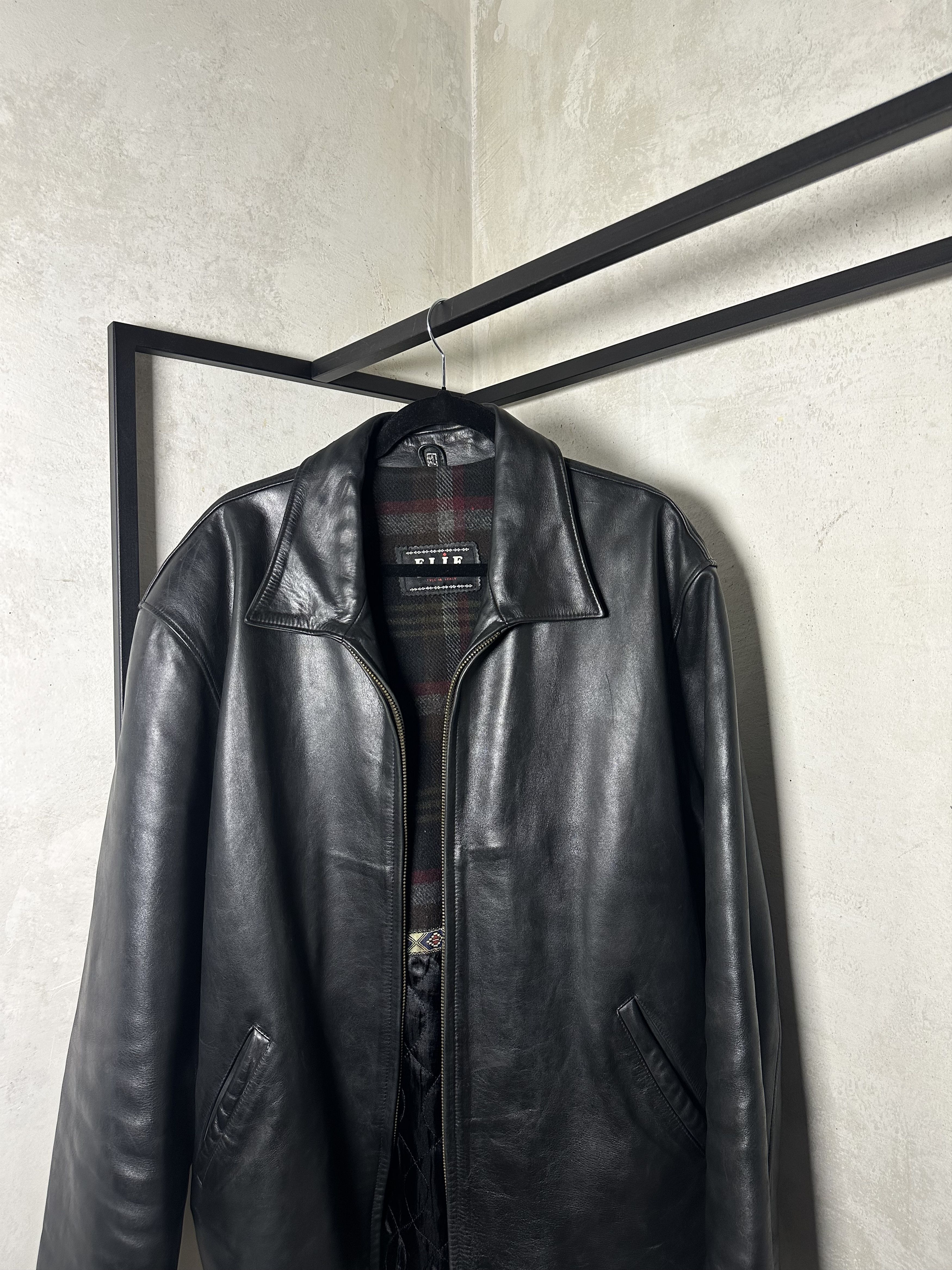 Genuine Leather 00s Vintage Leather Jacket Size US XL / EU 56 / 4 - 2 Thumbnail