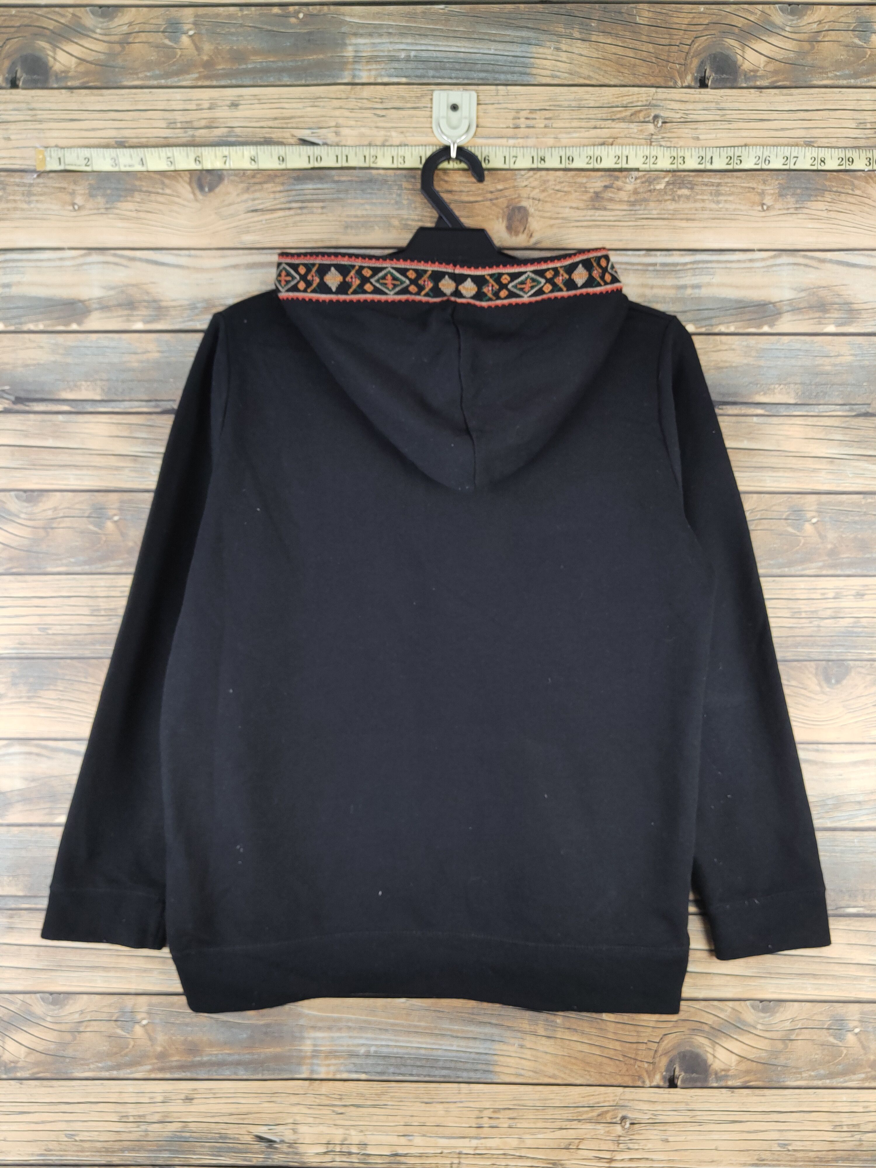 Japanese Brand DL Heart Market Black Hoodie Sweatshirts #2014 Size M / US 6-8 / IT 42-44 - 7 Thumbnail