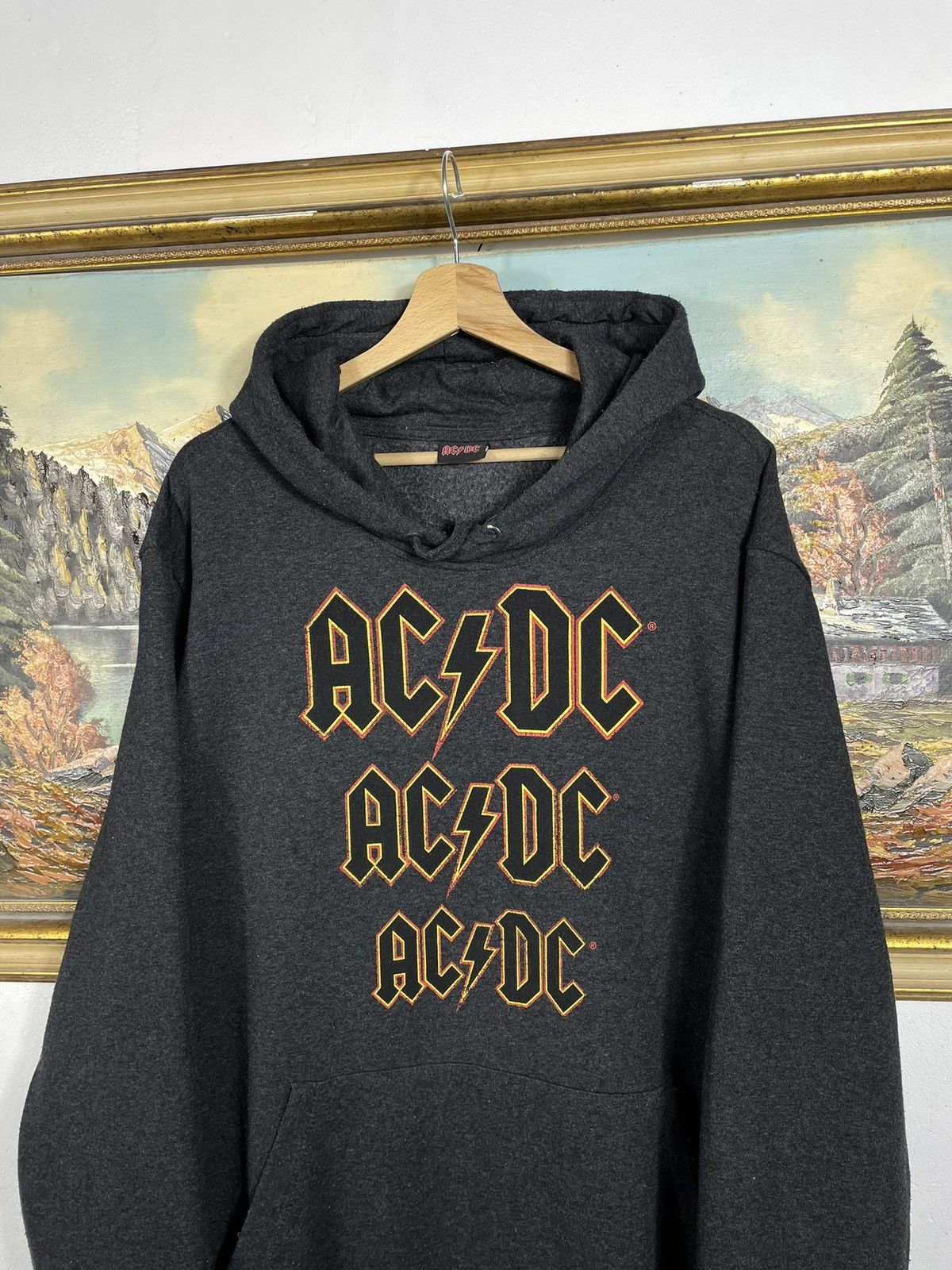 AC/DC × Band Tees × Vintage ACDC Hoodie Sweatshirt Merch Rock Metal Band Vintsge Y2k Size US XXL / EU 58 / 5 - 5 Thumbnail