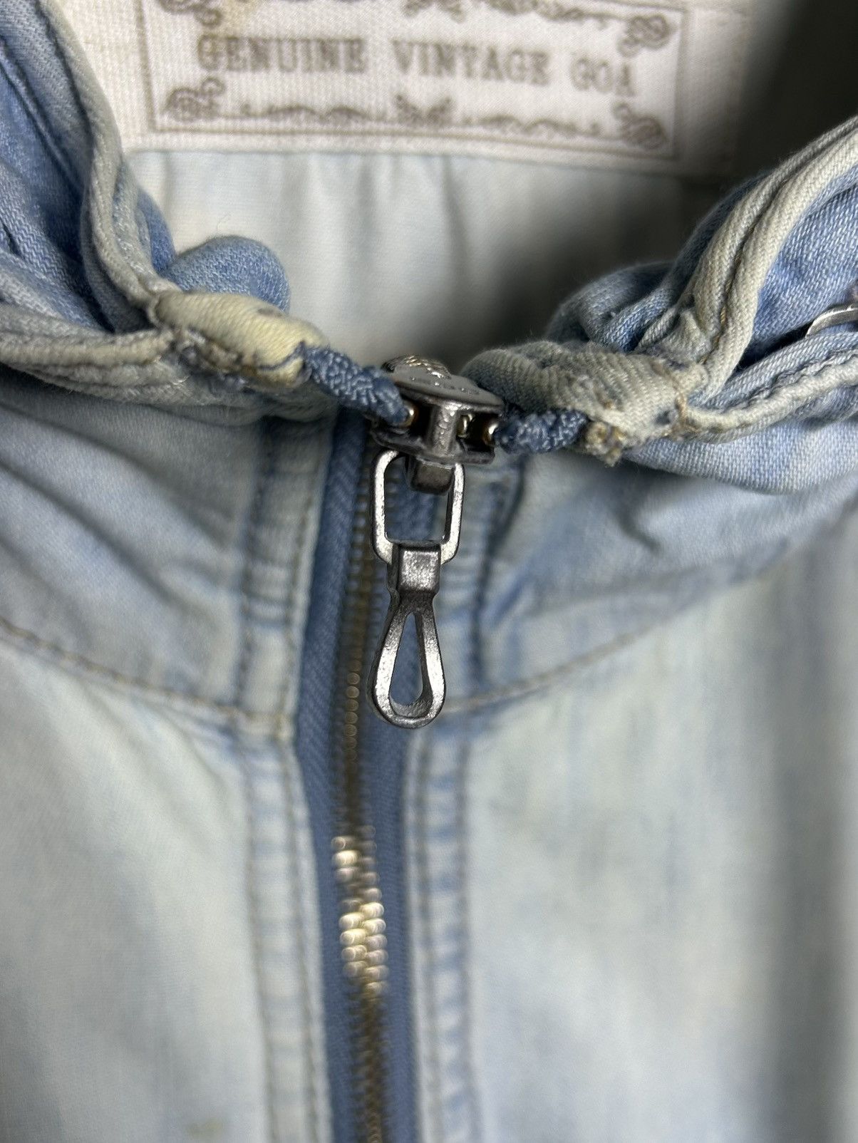 GOA Genuine Vintage Goa Distressed Denim-Style Hoodie Size US S / EU 44-46 / 1 - 7 Thumbnail