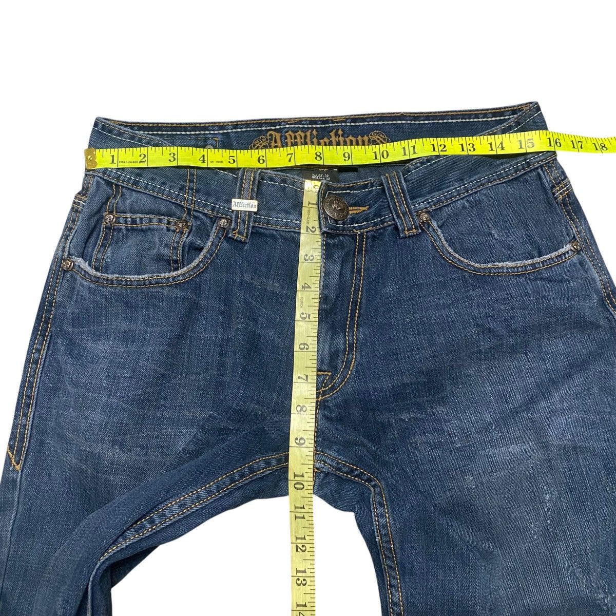 Affliction Vintage Y2K AFFLICTION Denim Embroidered Jeans Size US 32 / EU 48 - 18 Thumbnail