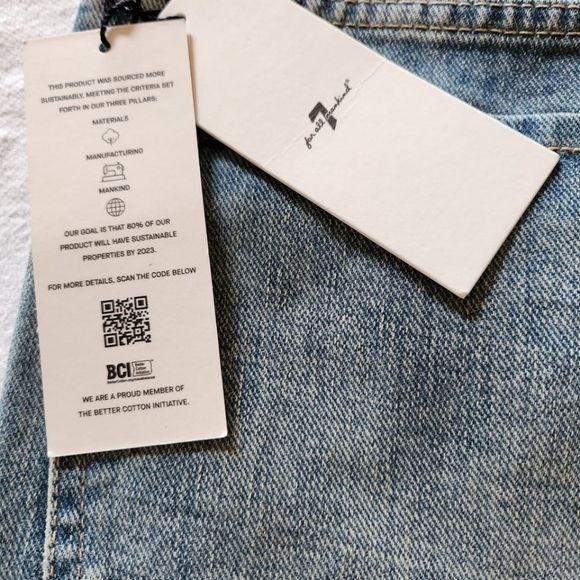 7 For All Mankind 7 For All Mankind Raw Edges Easy Day Bootcut Sz. 33 Jeans Size 33" - 8 Thumbnail