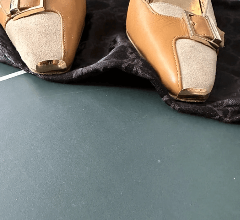 Gucci × Tom Ford × Vintage Gucci Shoes Sandals Mules Heels Leather Suede Tom Ford Size US 6.5 / IT 36.5 - 4 Thumbnail
