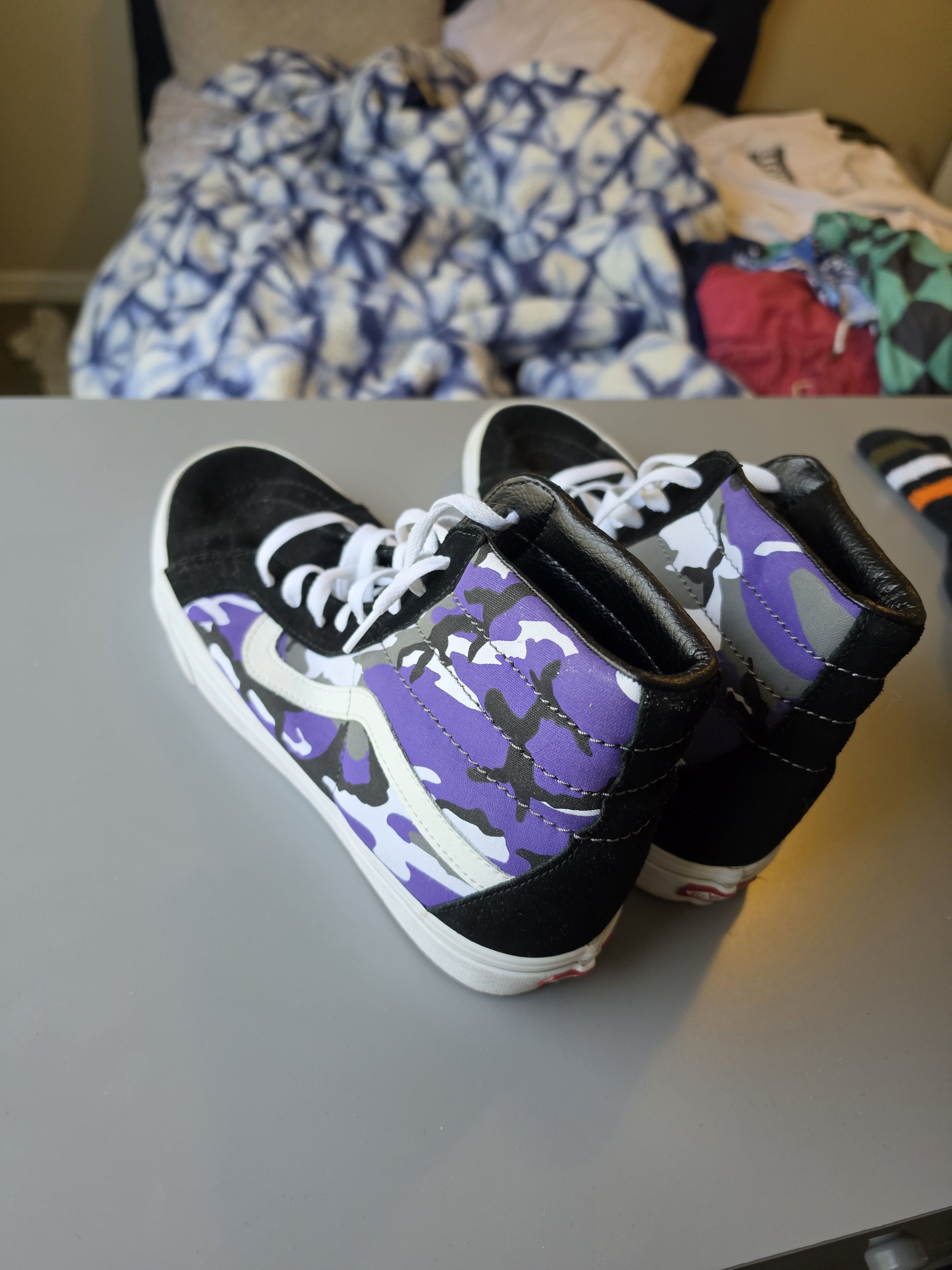 Vans Vans Hightop Sneakers Purple Camo Size 12 Size US 12 / EU 45 - 5 Thumbnail
