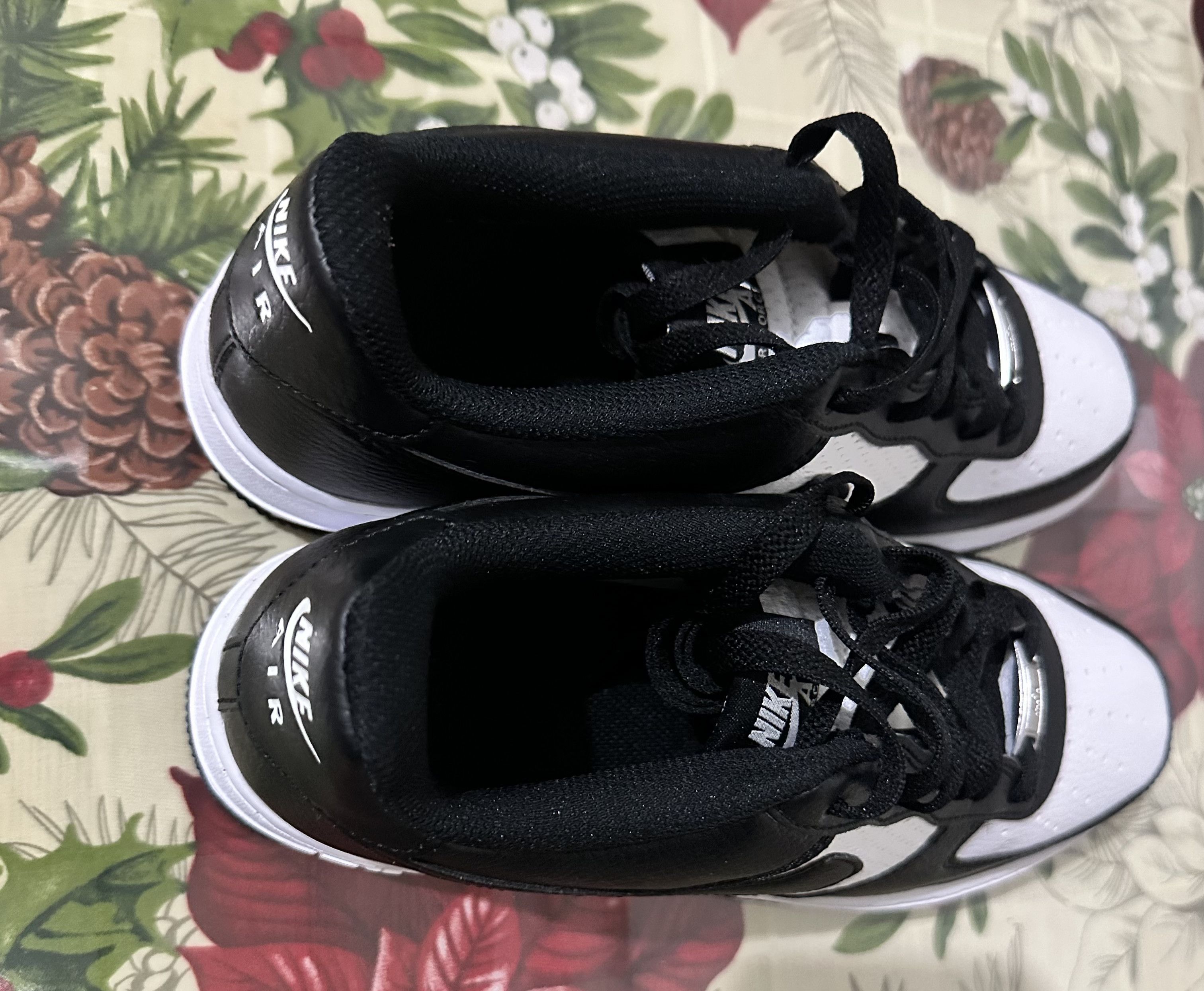 Nike Air Force 1 GS 'Black White Mesh' Size US 6.5 / EU 39-40 - 2 Thumbnail