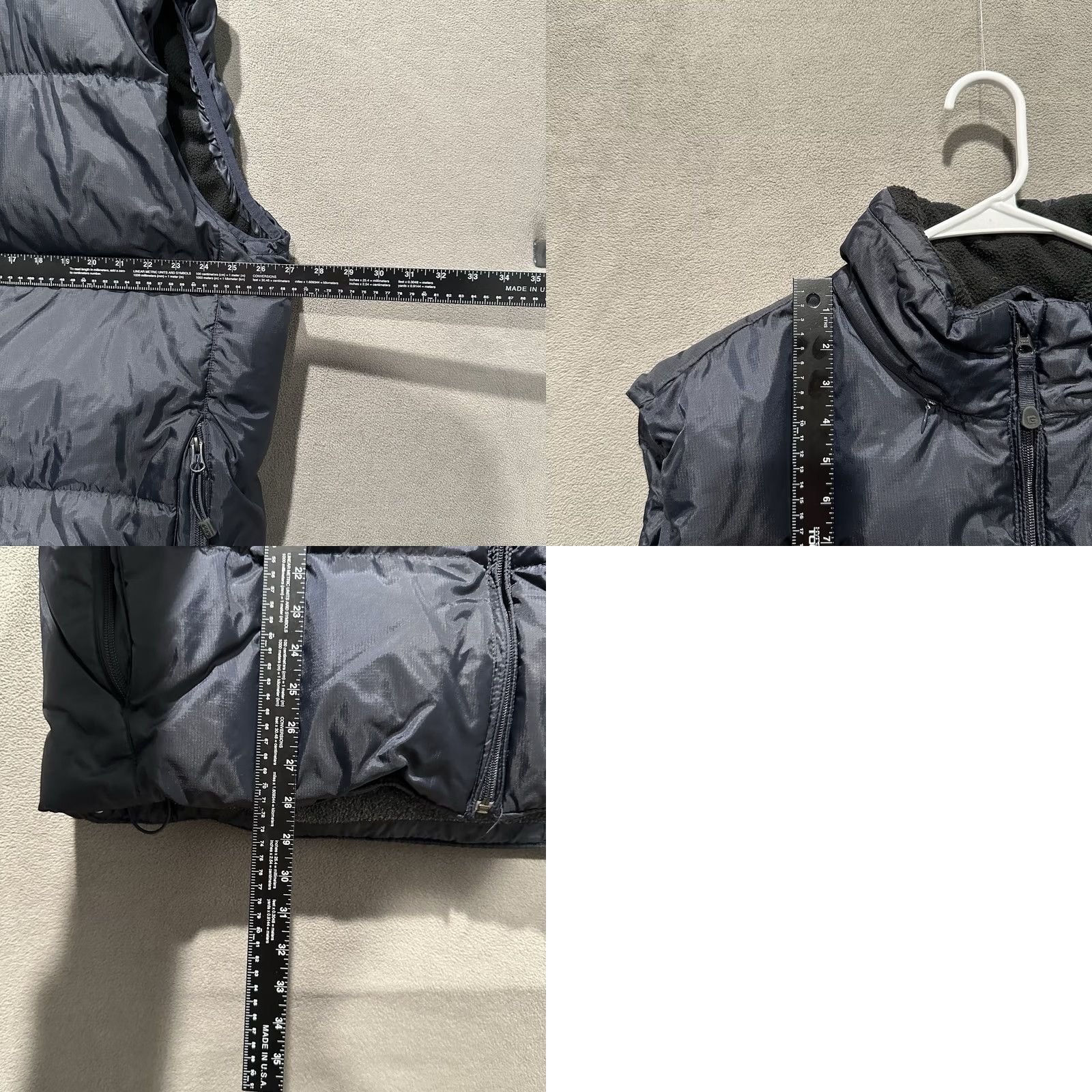 Gap VINTAGE Gap Vest Jacket Men XL Navy Puffer Lined Full Zip Down Hooded Winter Charm? Size US XL / EU 56 / 4 - 9 Thumbnail