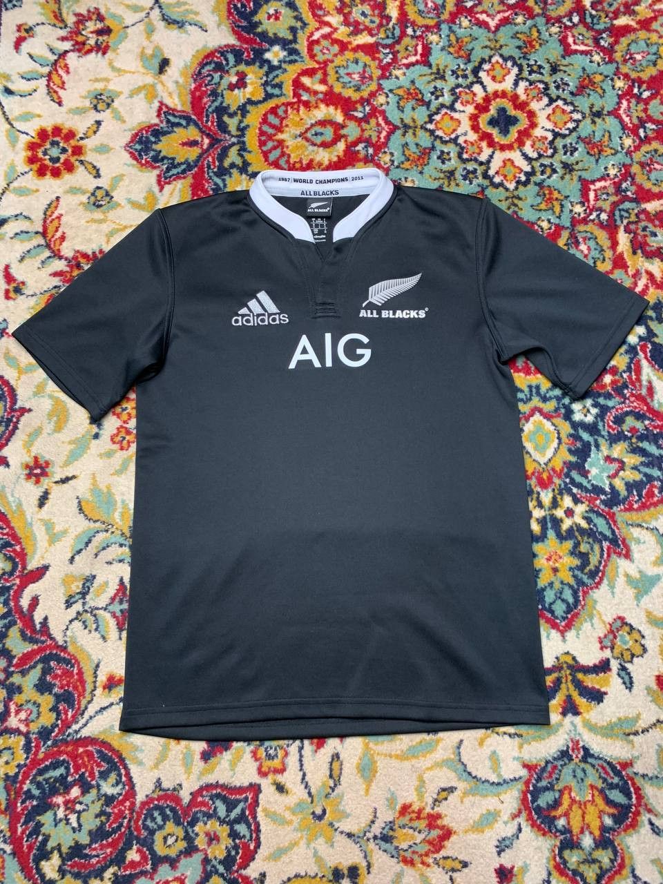 Adidas × Vintage New Zealand All Blacks Home Rugby Shirt 2013-2014 Adidas Size US S / EU 44-46 / 1 - 1 Thumbnail