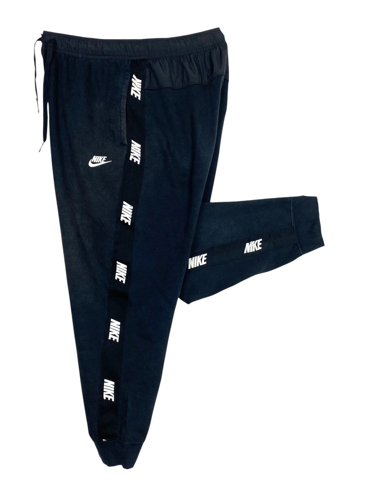 Nike Rare‼️ Nike Side Tape Logo Sweatpants Size US 31 - 1 Thumbnail