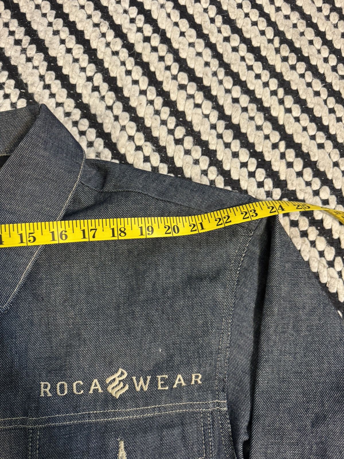 Rocawear Vintage Rare Roca Wear Men’s 2XL Twill Black Denim Jacket Size US XXL / EU 58 / 5 - 10 Thumbnail