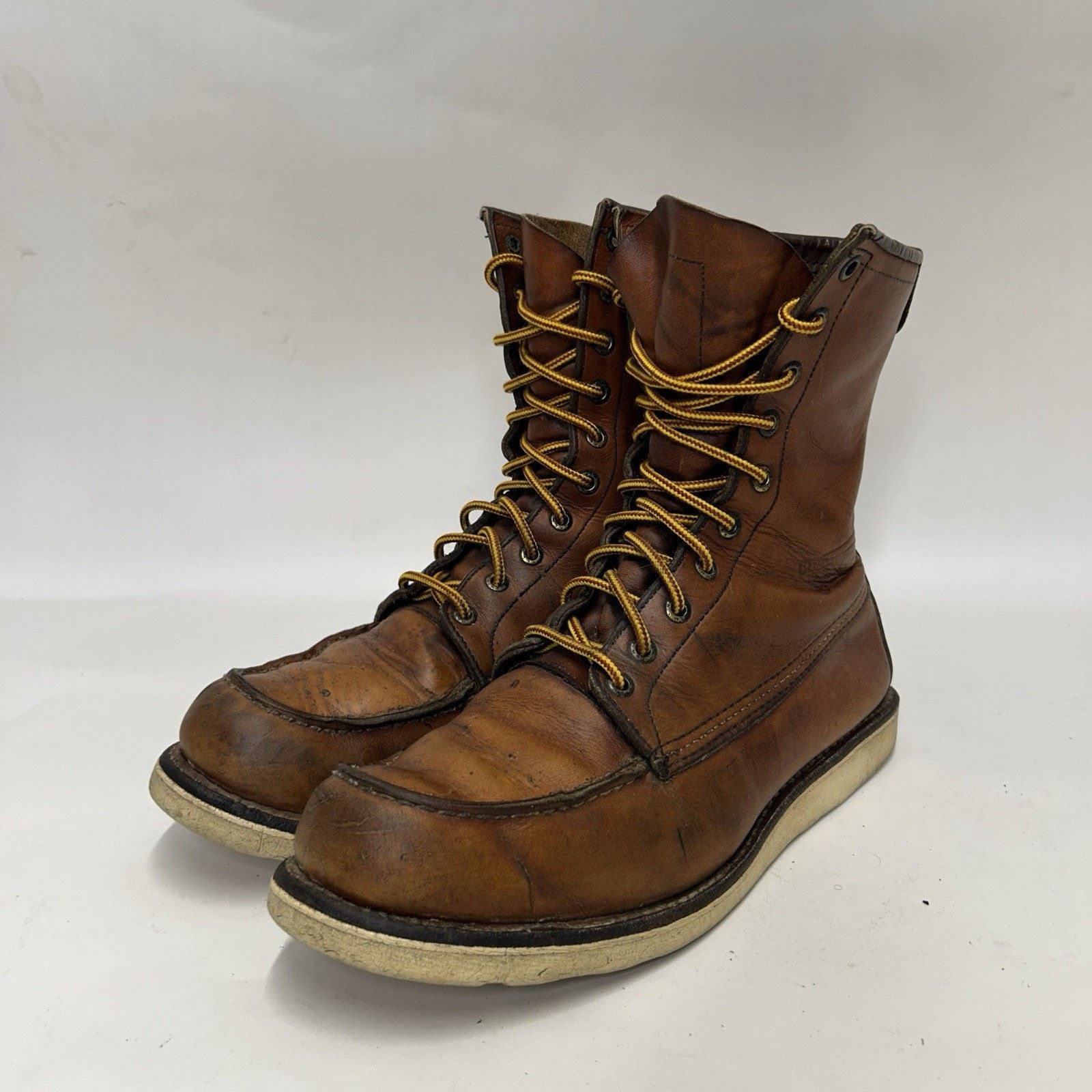 Red Wing Red Wing 10877 8” Leather Moc Toe Heritage Boots “Brown” Size US 10 / EU 43 - 3 Thumbnail