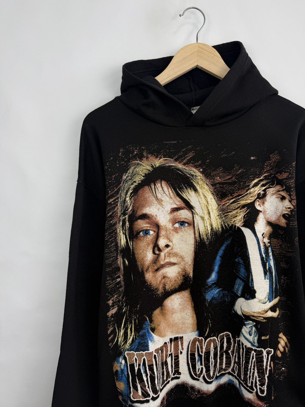 Nirvana 🇺🇸 Vintage 90s Kurt Cobain Nirvana Hoodie Rare Retro Size US L / EU 52-54 / 3 - 3 Thumbnail