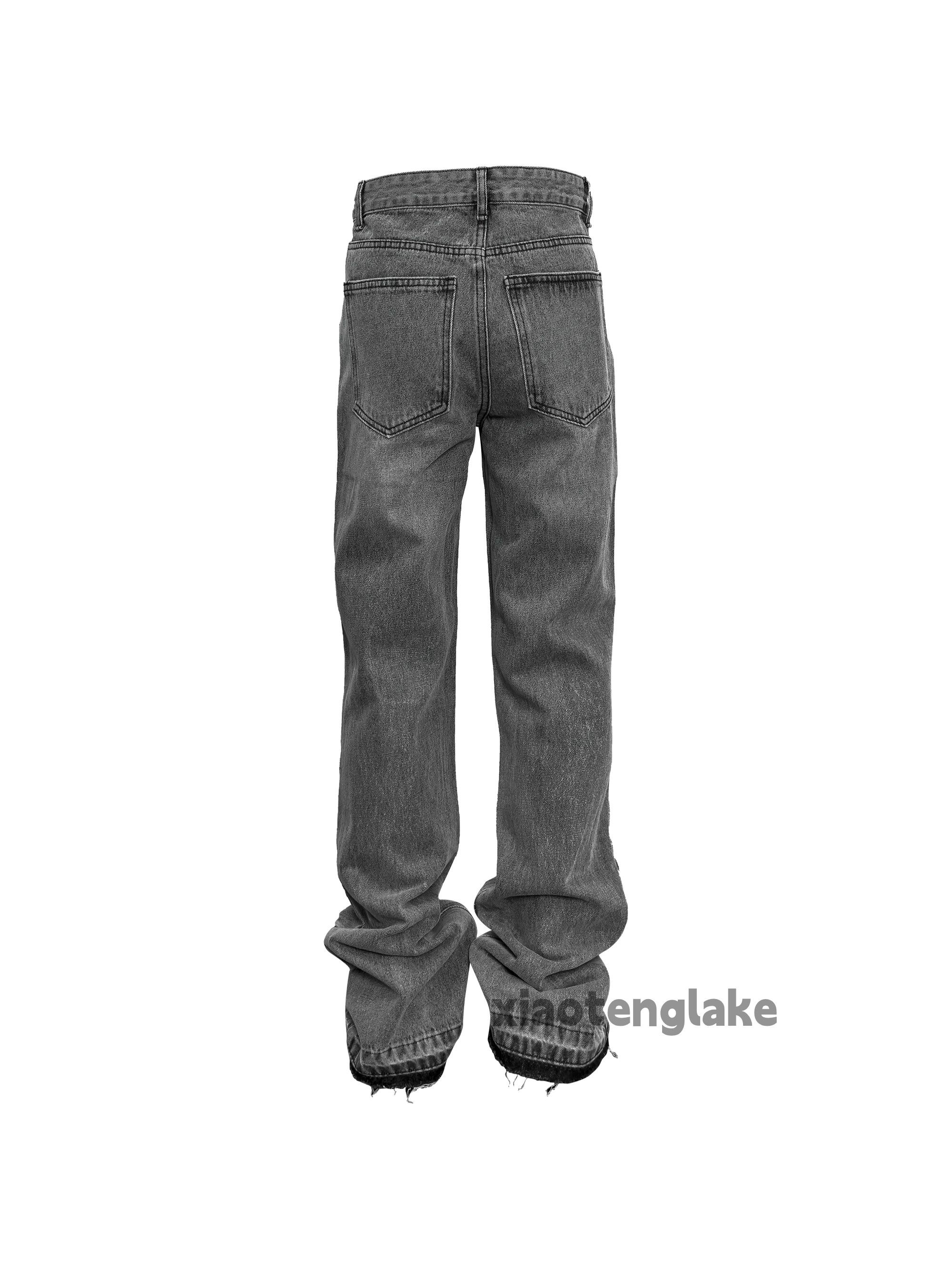 Jean × Vintage washed faded cleanfit skate hiphop yuppie flared jeans Size US 32 / EU 48 - 2 Thumbnail