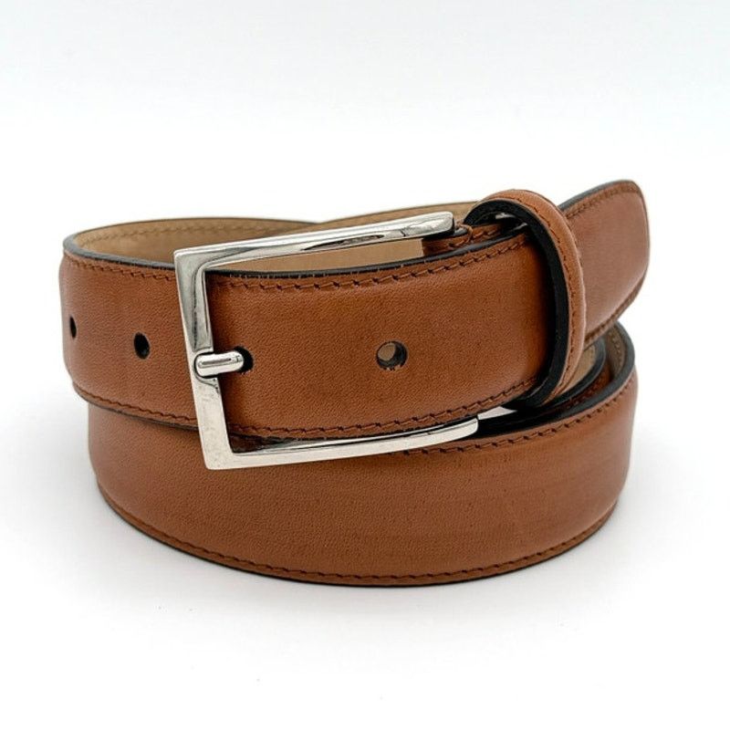 Maus & Hoffman Maus & Hoffman Leather Belt Tan Made in Italy Size 34 Size 34 - 1 Thumbnail