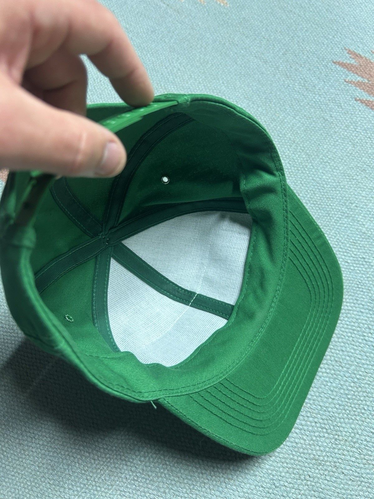 Vintage Vtg k products hat John Deere Michigan patch made USA farm Size ONE SIZE - 6 Thumbnail