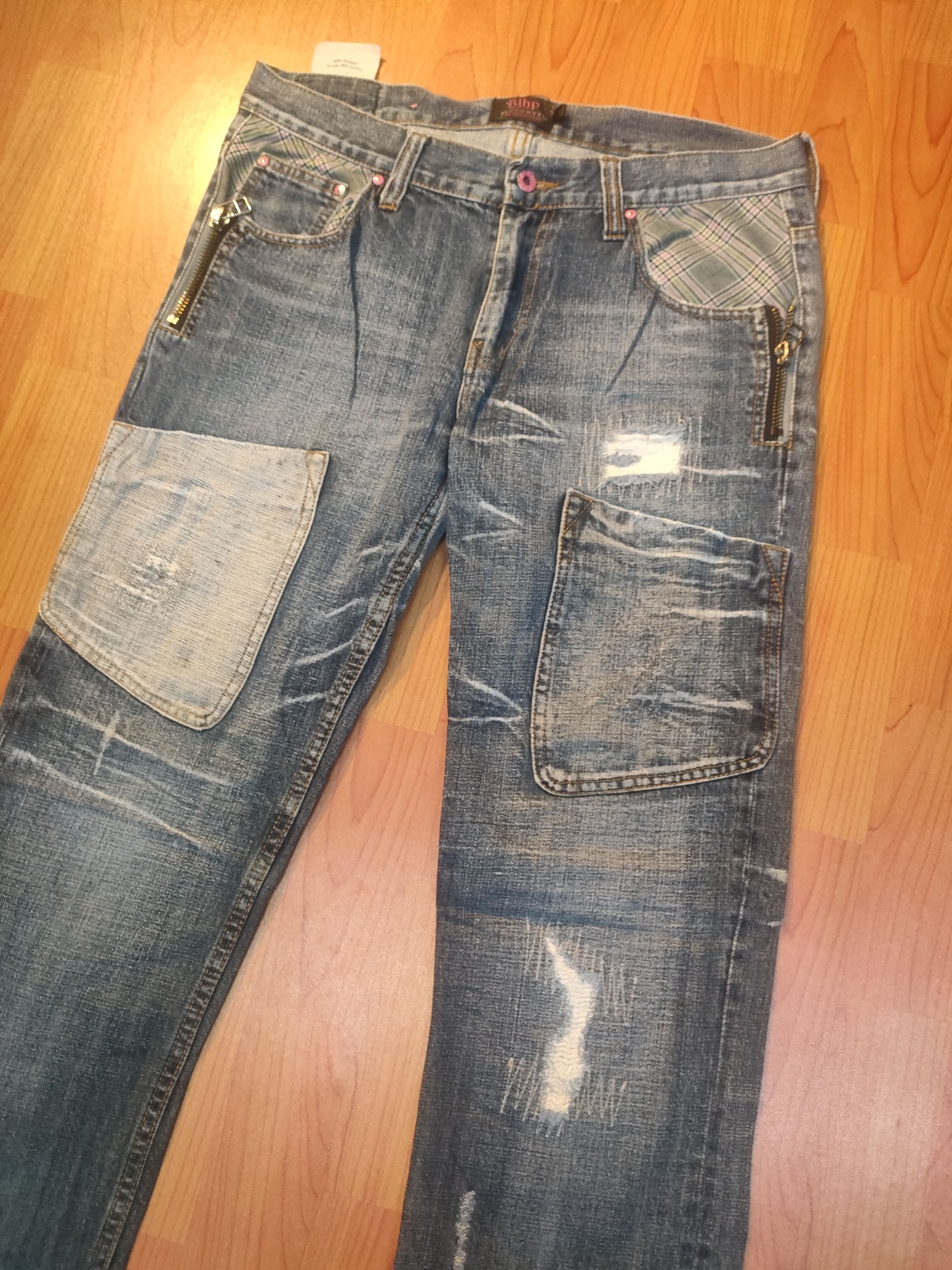 Japanese Brand BLHP Blood Hype Distressed Jeans Size US 34 / EU 50 - 8 Thumbnail
