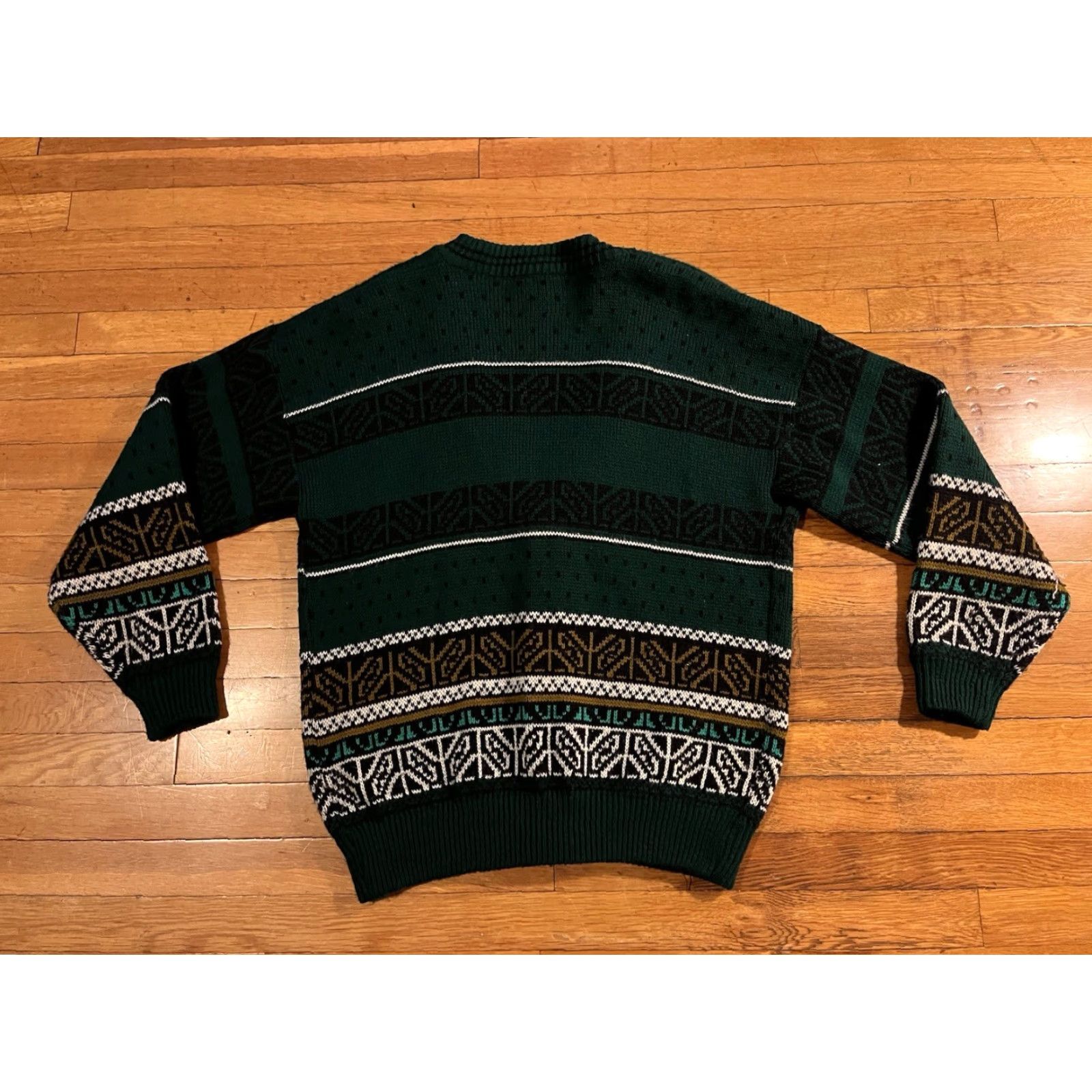 Vintage VINTAGE Suzer Disco Skater Cardigan Sweater Men’s XL Green Cardigan Knit 80s Retro Mens Size US XL / EU 56 / 4 - 7 Thumbnail