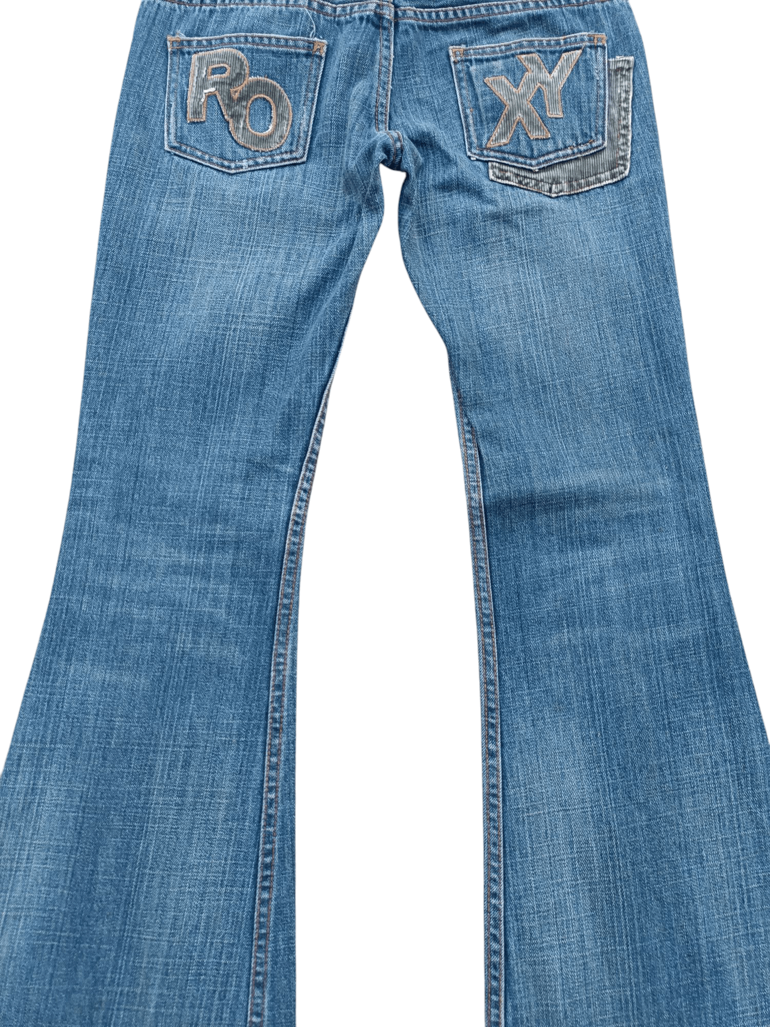 Quiksilver × Vintage FYE 90’s🔥ROXY Ultra Wide Leg Flare Vintage Distressed Denim Size 30" / US 8 / IT 44 - 5 Thumbnail