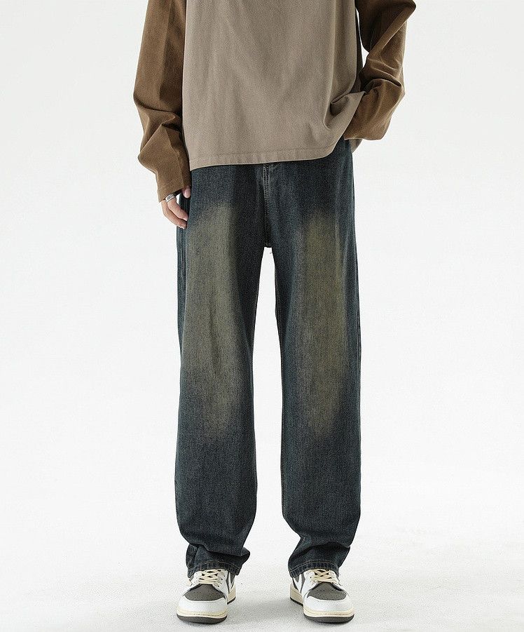 Japanese Brand × Jean Vintage washed distressed loose-fitting jeans Size US 32 / EU 48 - 2 Thumbnail