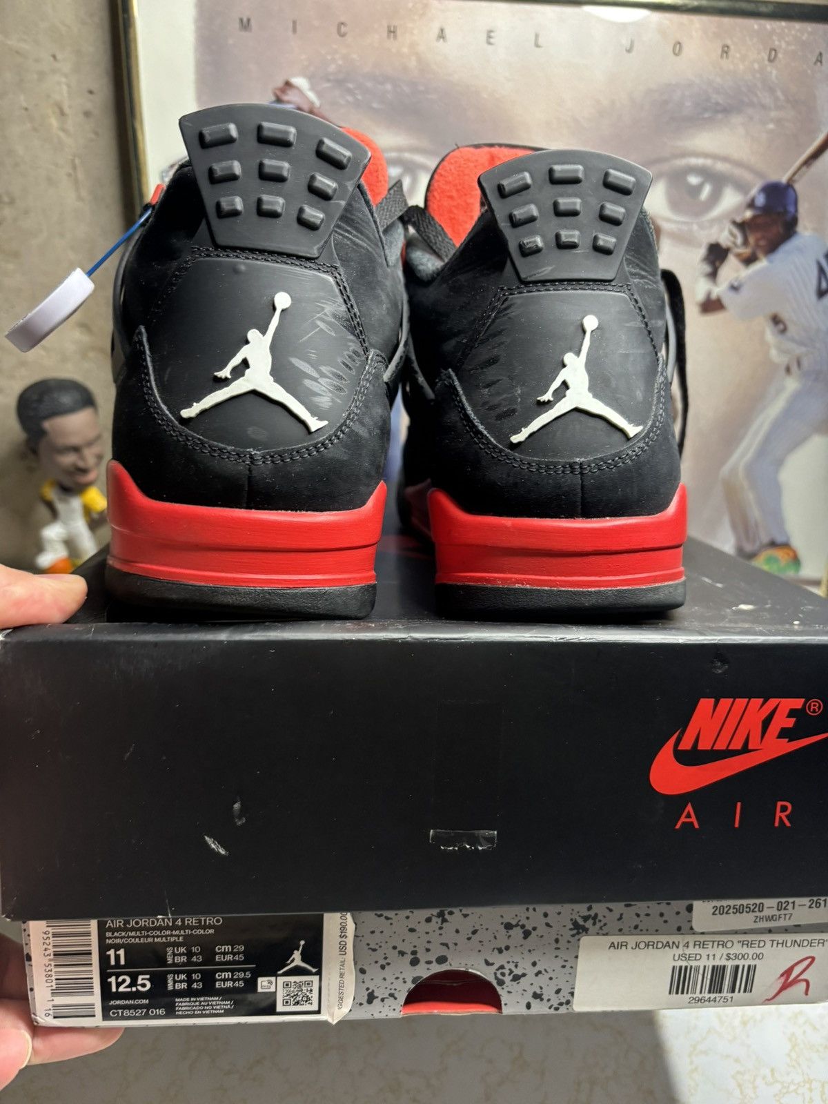 Jordan Brand Jordan Retro 4 ‘red thunder’ Size US 11 / EU 44 - 7 Thumbnail