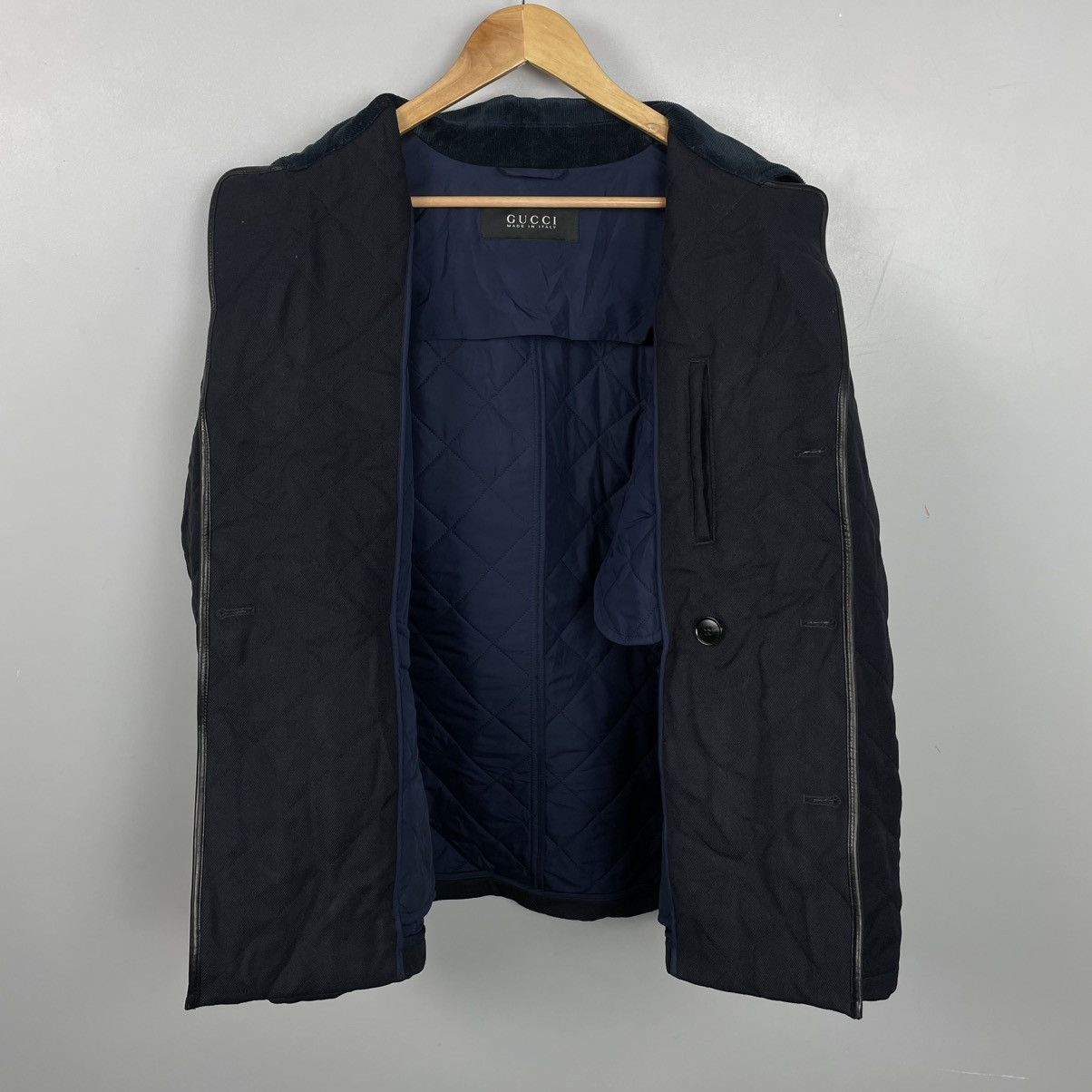 Gucci Archive Gucci short double-breasted coat designer Tom Ford Size US M / EU 48-50 / 2 - 10 Thumbnail