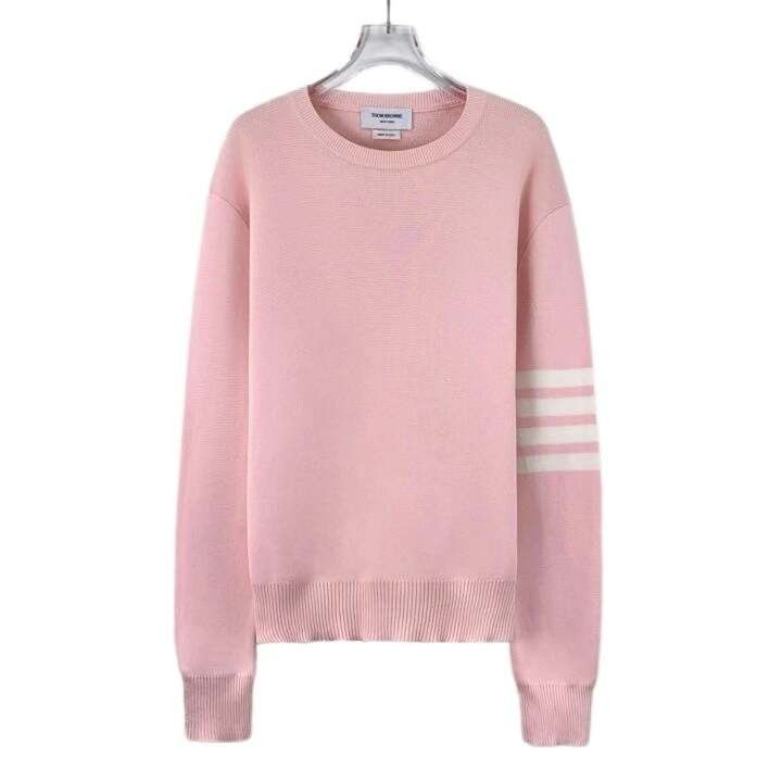 Thom Browne Thom Browne Classic Four-Bar Cotton Crewneck Sweater Size US M / EU 48-50 / 2 - 1 Thumbnail