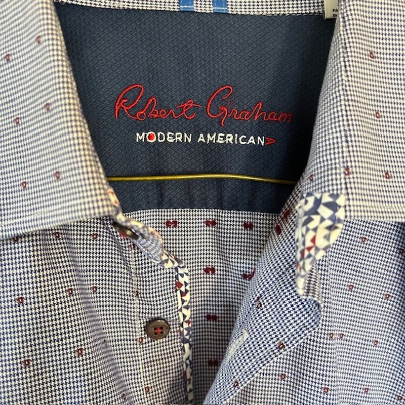 Robert Graham Robert Graham Modern American Tailored Fit Shirt - Size M Size US M / EU 48-50 / 2 - 3 Thumbnail