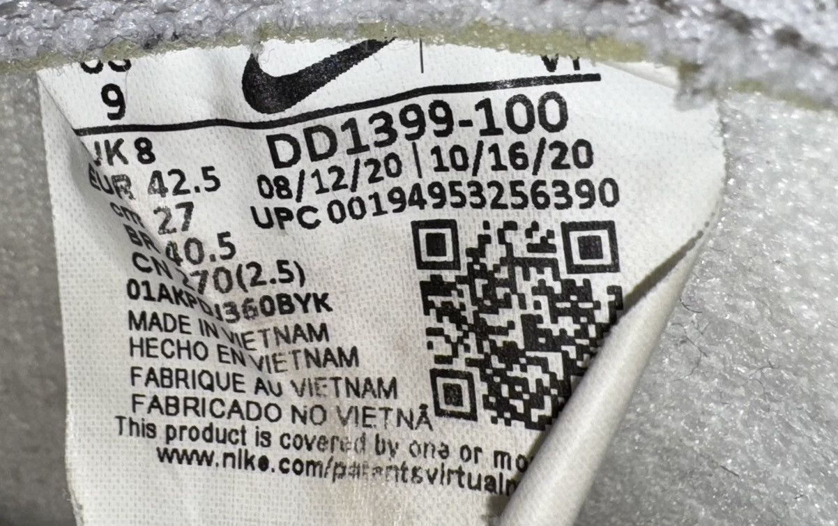 Nike Nike Dunk High 'Vast Grey' High Top Sneakers Size US 9 / EU 42 - 3 Thumbnail
