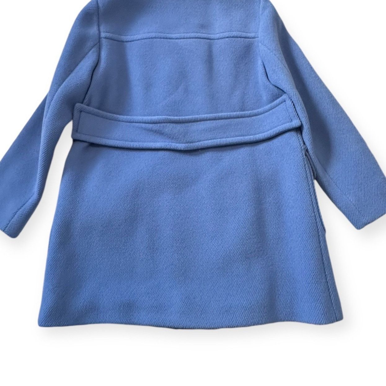Prada Prada Blue Wool Double Breasted Coat, Size 46 Italy, Hooded Size L / US 10 / IT 46 - 11 Thumbnail