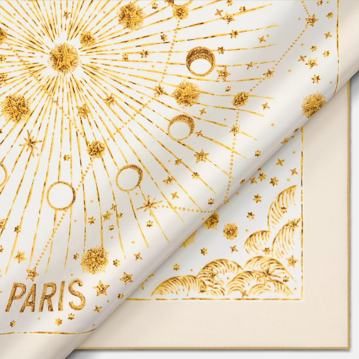 Dior o1bcso1str0226 Size:OS/70 Square Scarf in White/Golden Size ONE SIZE - 2 Thumbnail