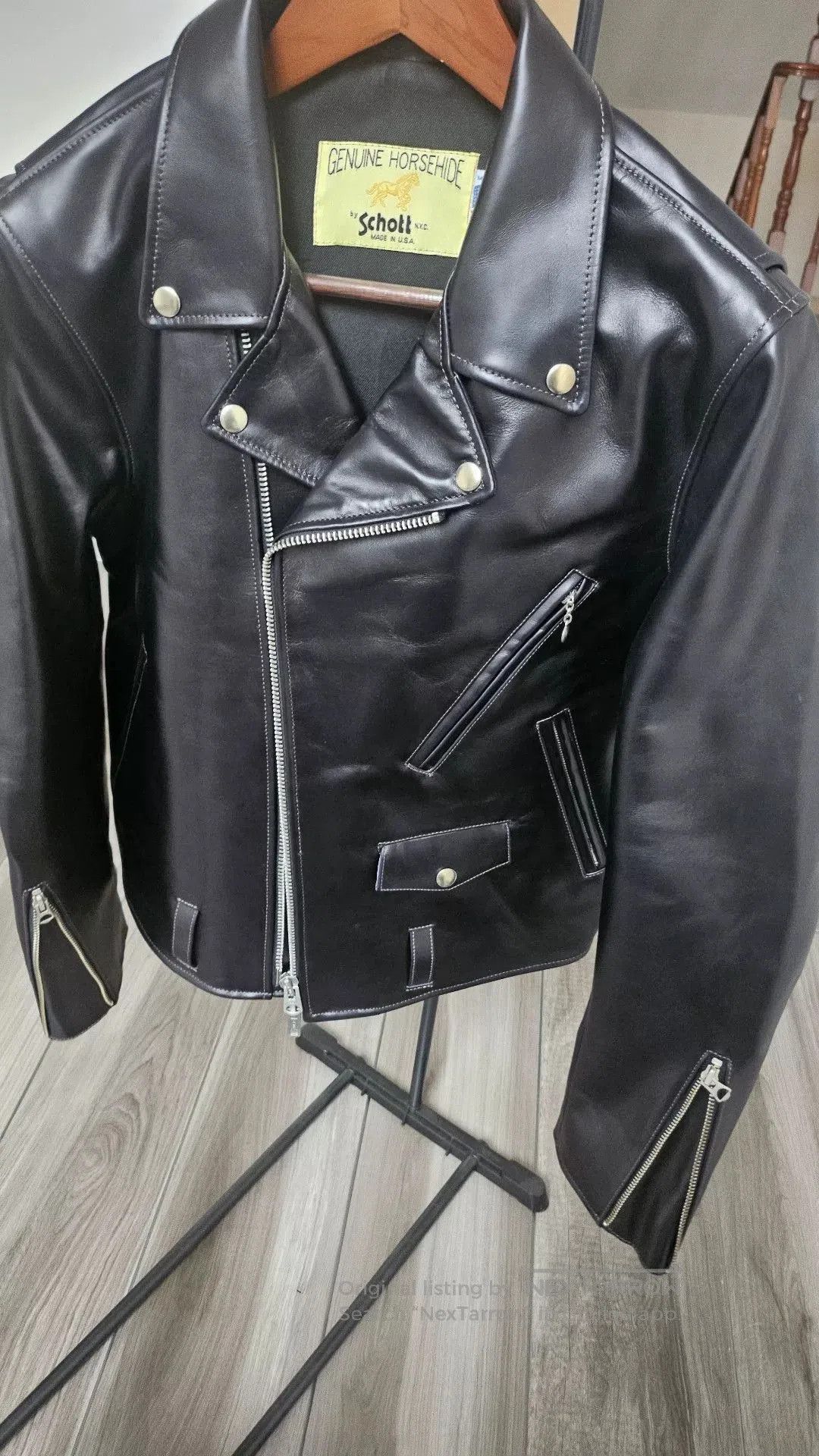 Schott Schott Horsehide Motorcycle Leather Jacket. Size US XXS / EU 40 - 2 Thumbnail
