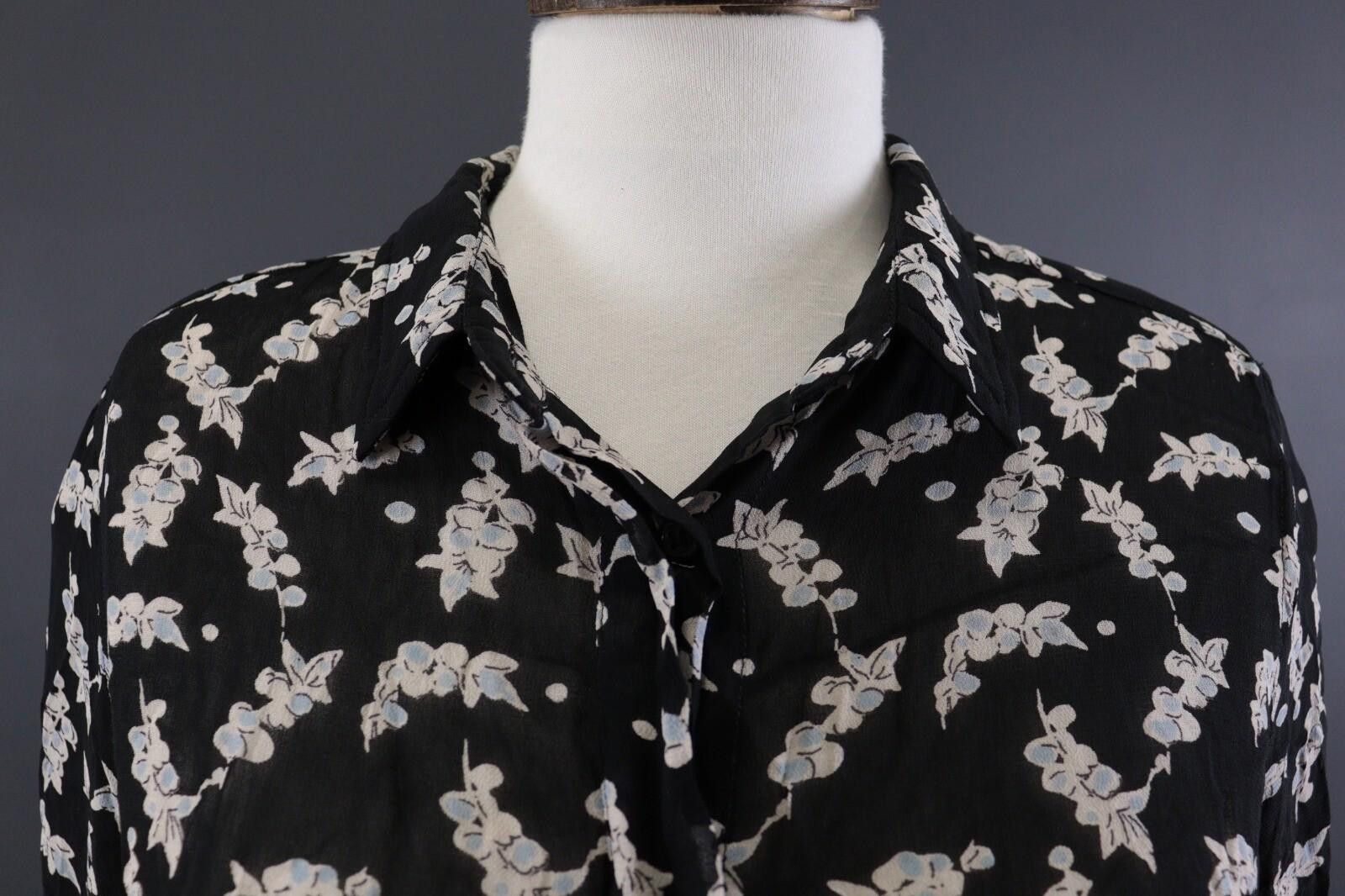 Gianni Valentino GANNI Seymour Georgette Printed Shirt Shift Dress Size M Size M / US 6-8 / IT 42-44 - 4 Thumbnail