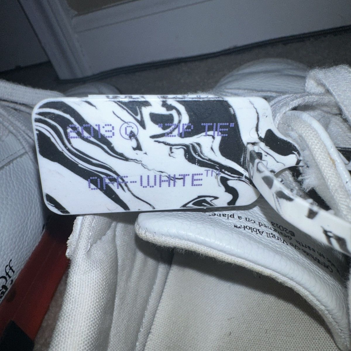 Off-White Off-White Vulcanized Low Black and White Sneakers Size US 10 / EU 43 - 10 Thumbnail