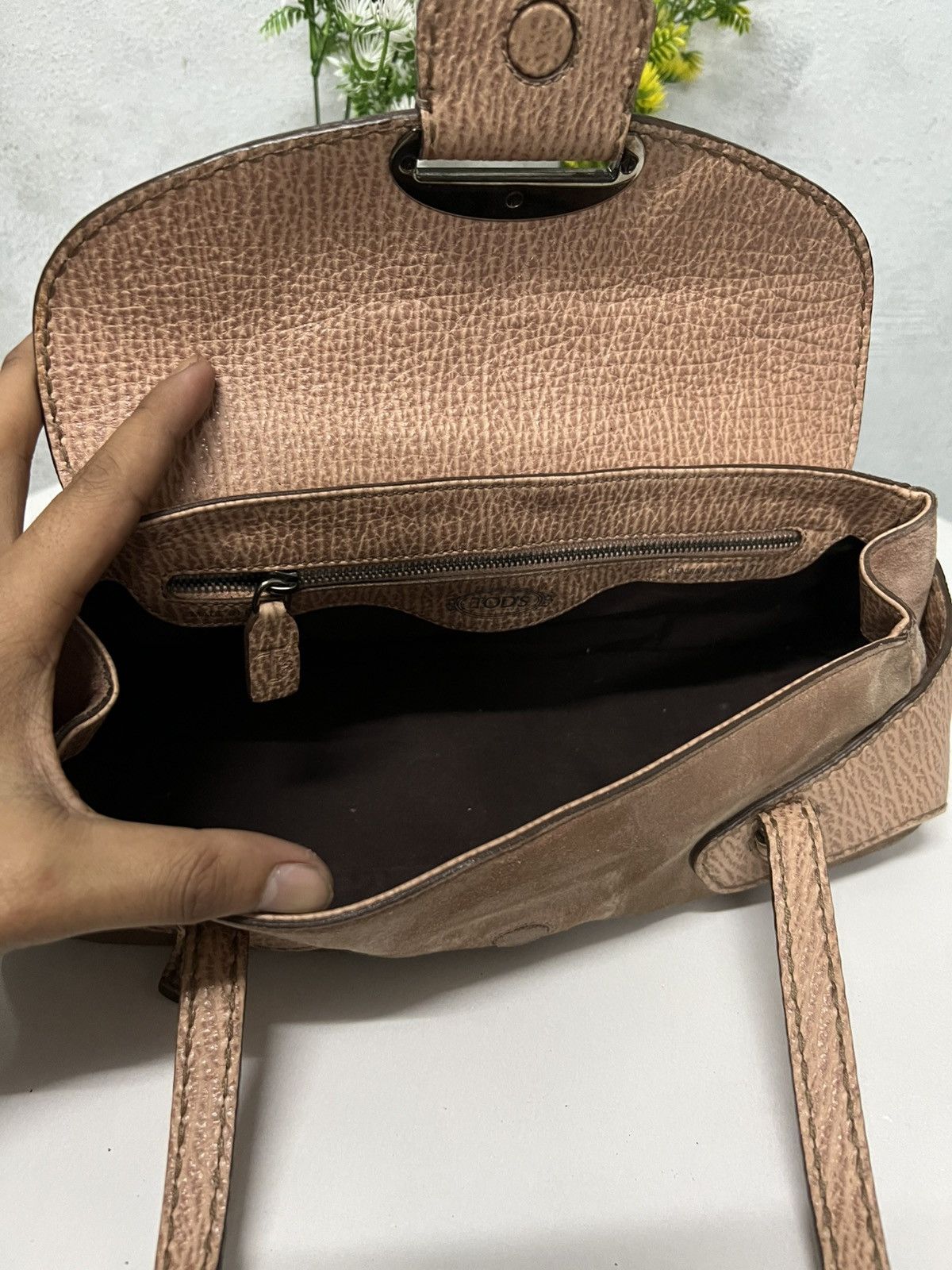 Tod's × Vintage Vintage Tod’s Suede Leather Size ONE SIZE - 8 Thumbnail