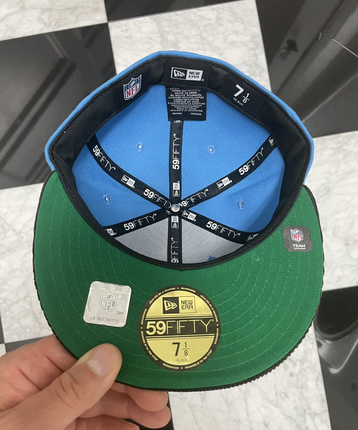 New Era 🔥 Chargers fitted with corduroy brim 7 1/8 Size ONE SIZE - 6 Thumbnail