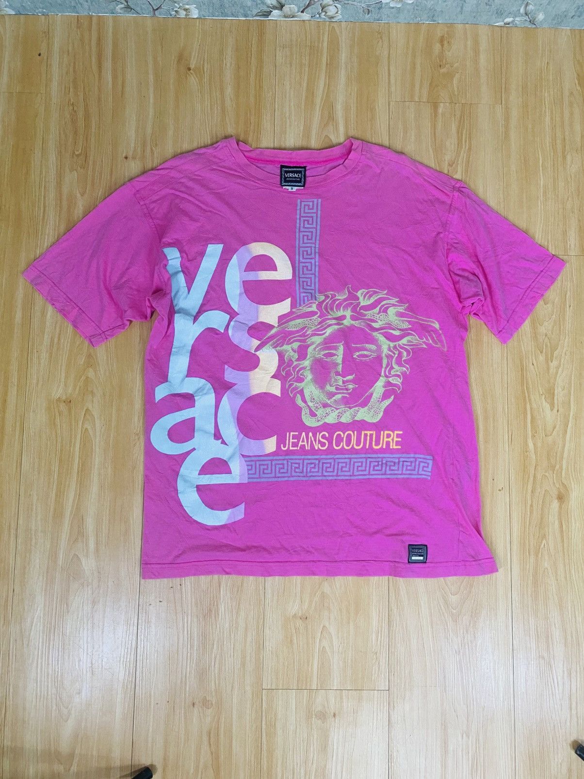 Versace Versace Mens Designer Medusa Print Tee Authentic Size US S / EU 44-46 / 1 - 1 Thumbnail
