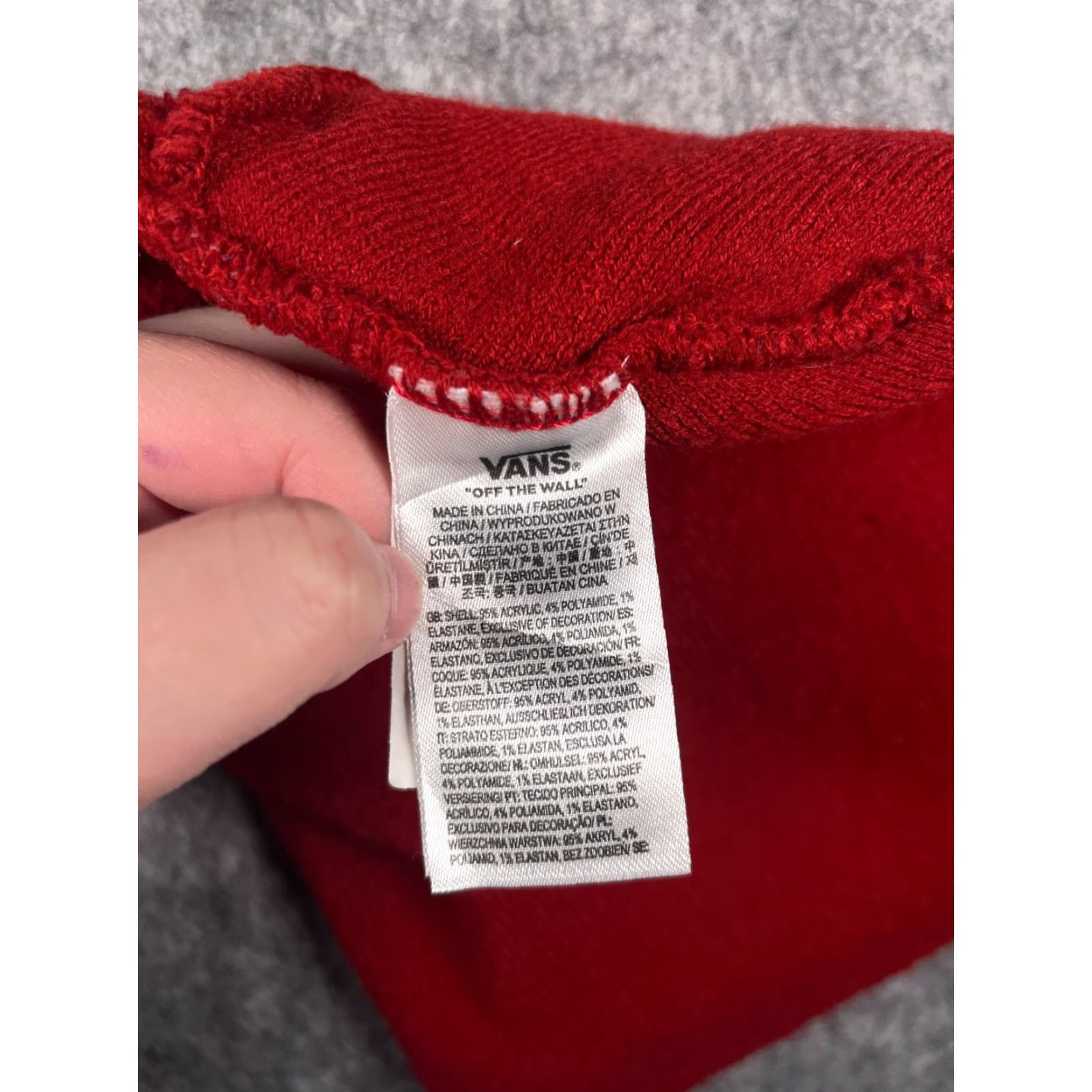 Vans VANS Beanie Hat Adult One Size Red Knit 100% Acrylic Skate Outdoors Beanie Mens Size ONE SIZE - 7 Thumbnail