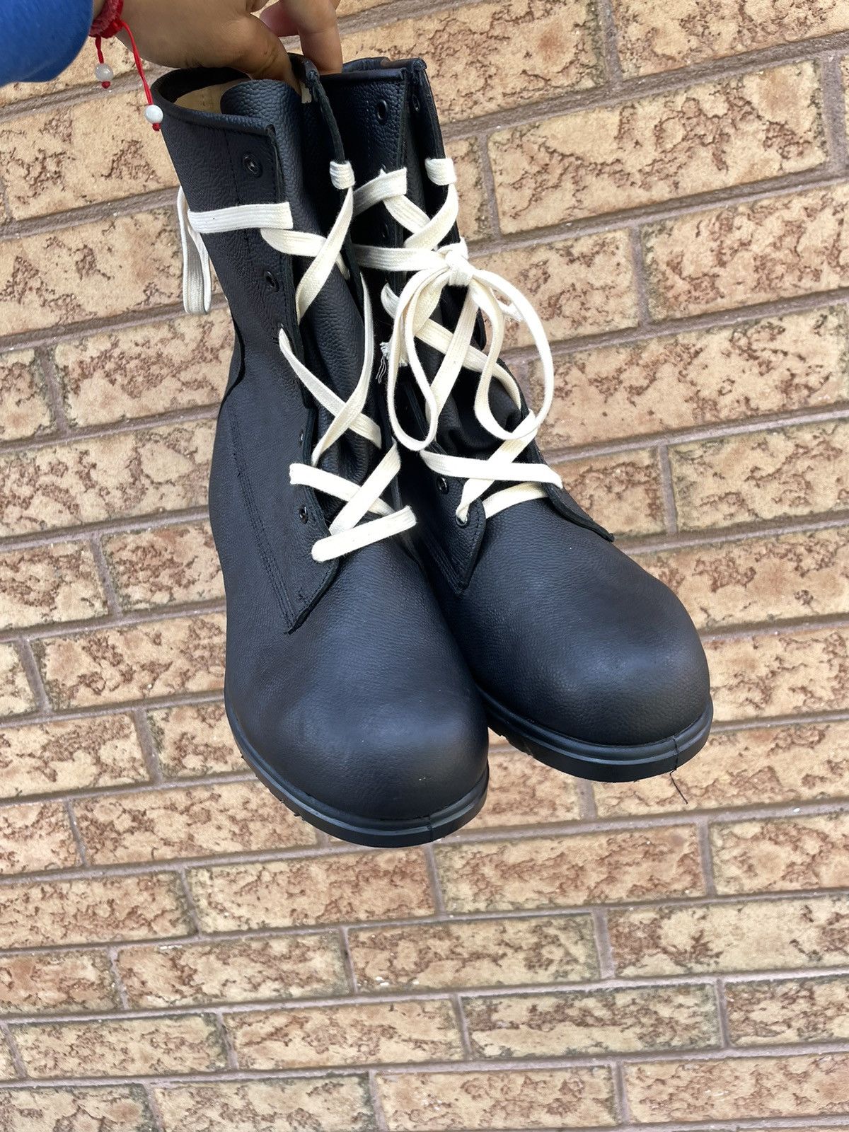 Vintage Rare 80/90s Military Leather Combat Boots Size US 13 / EU 46 - 2 Thumbnail
