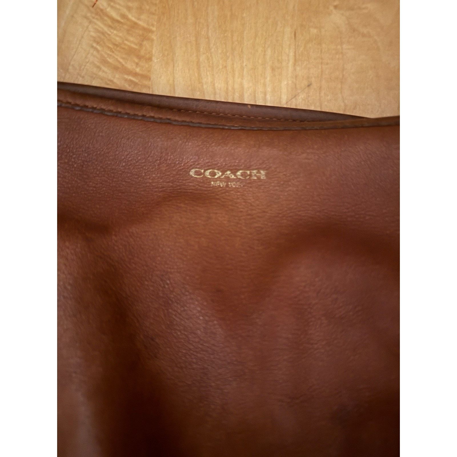 Coach VTG Coach 19893 Hobo Cognac XL Leather Shoulder Tassels Y2K Size ONE SIZE - 3 Thumbnail