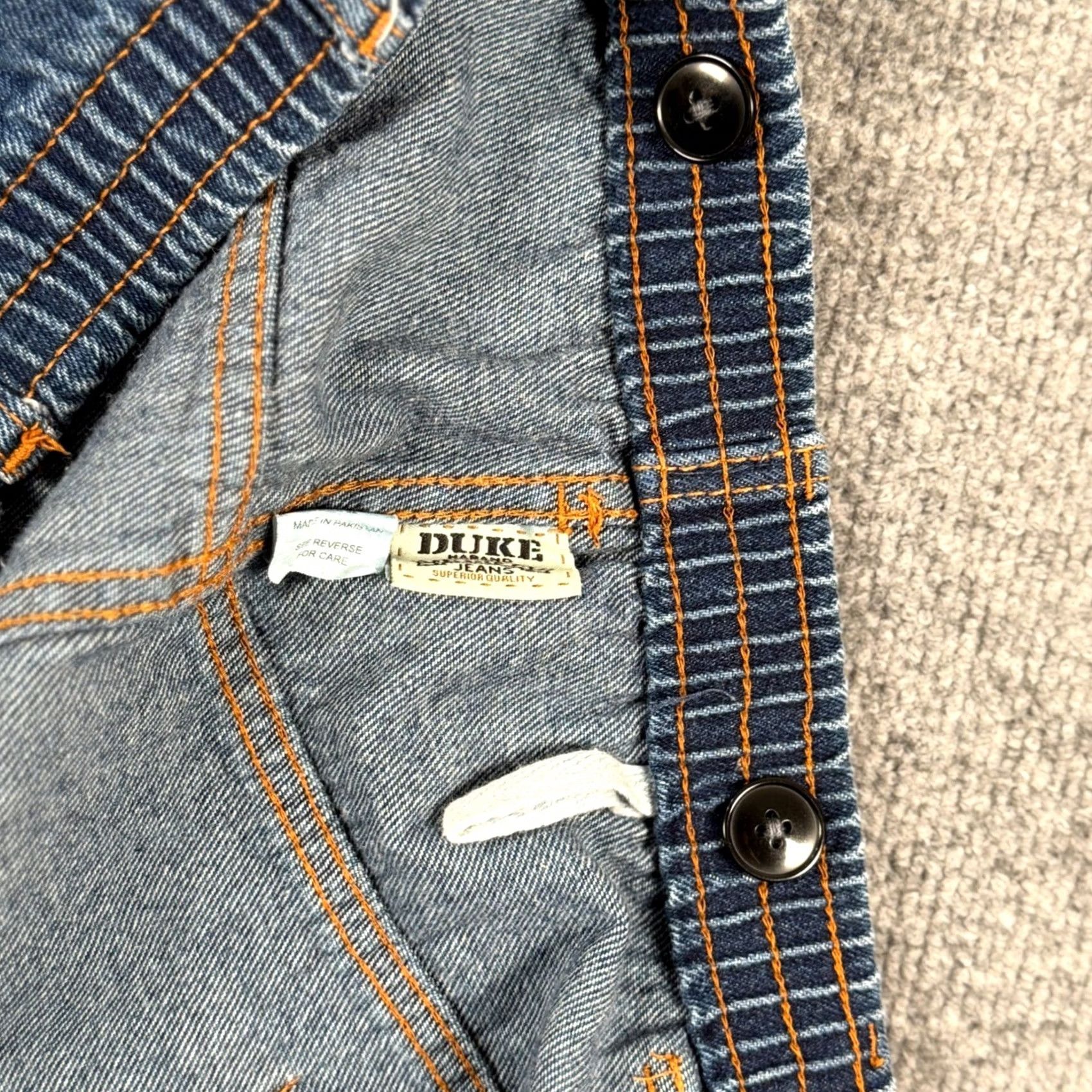 Vintage VINTAGE Duke Haband Relaxed Fit Denim Shorts Bermuda Jeans Shorts 52 Blue 80s 90s Mens Shorts"} Size US 36 / EU 52 - 7 Thumbnail
