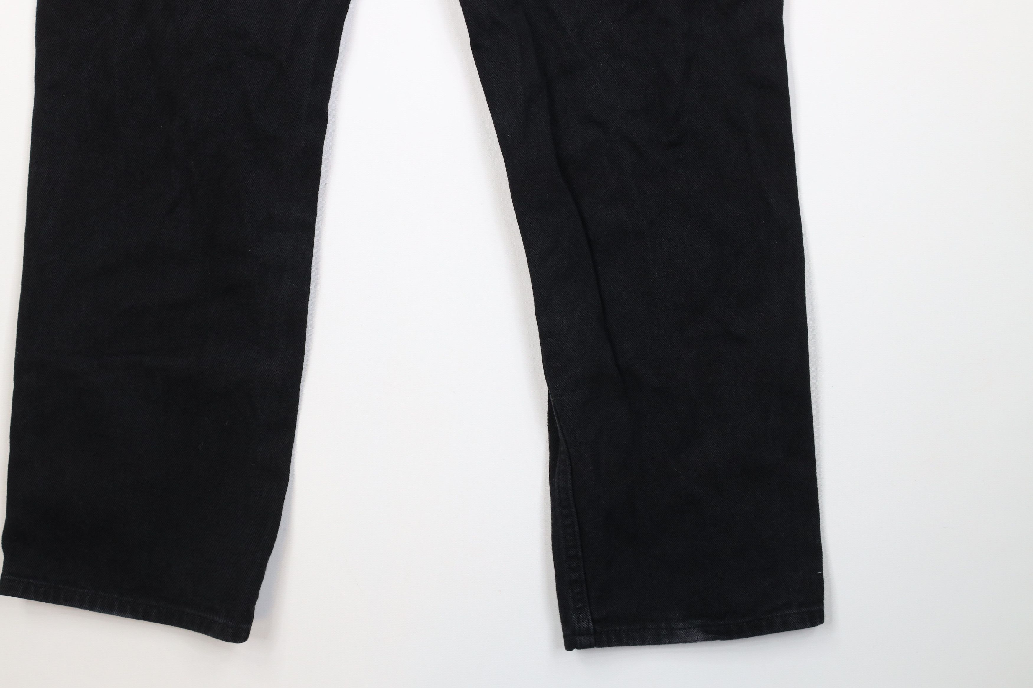 Lee Vintage 90s Lee Faded Straight Leg Denim Jeans Black Cotton Size US 34 / EU 50 - 14 Thumbnail