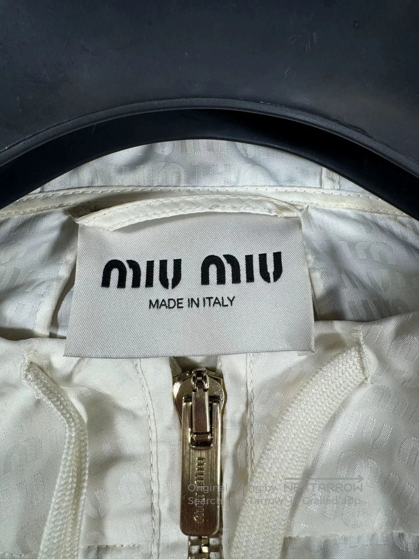 Miu Miu miu miu ivory print hooded jacket. Size US M / EU 48-50 / 2 - 3 Thumbnail