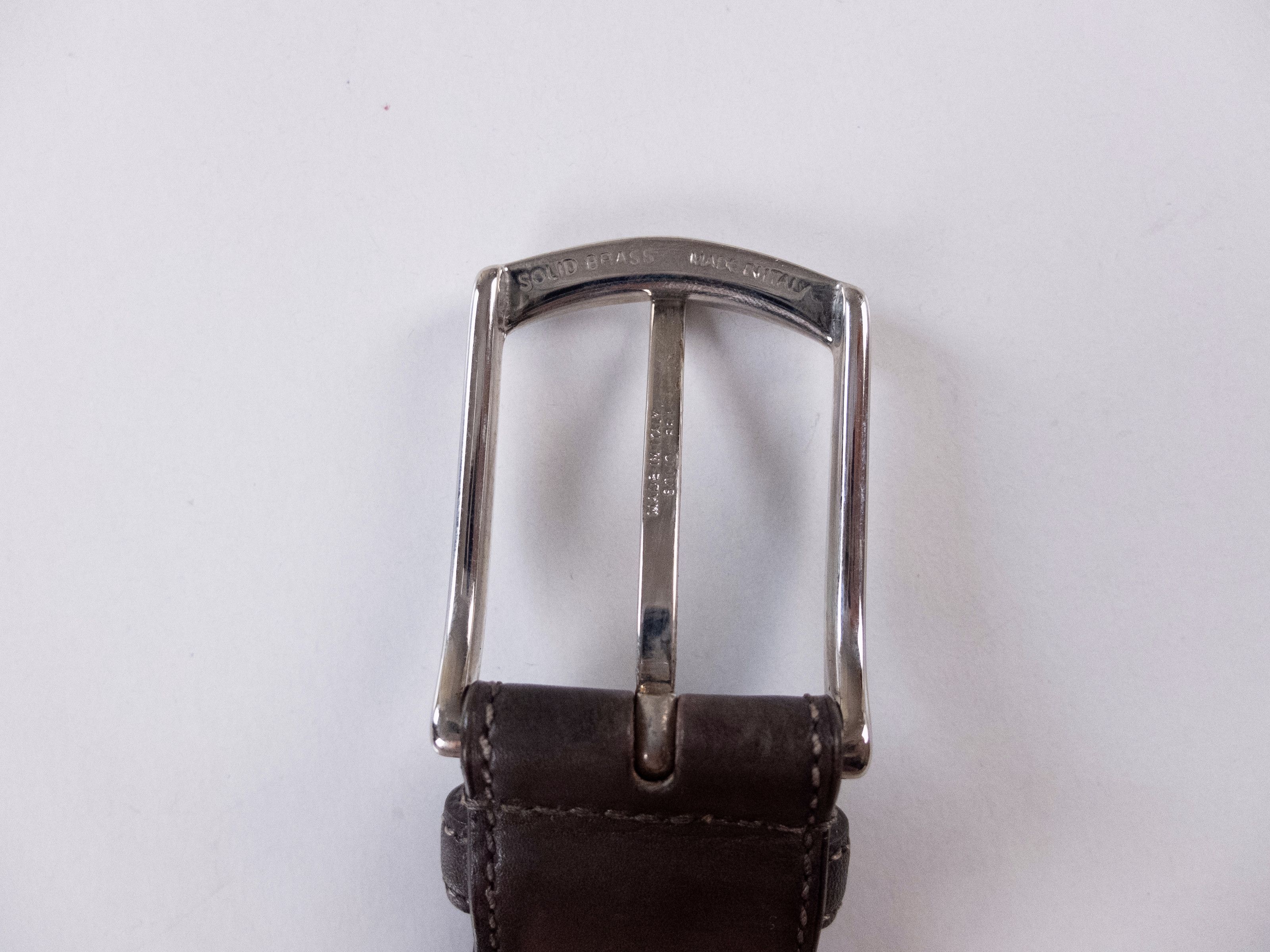 Orciani ORCIANI brown leather belt 110 defects (for size 42 waist) Size 42 - 8 Thumbnail