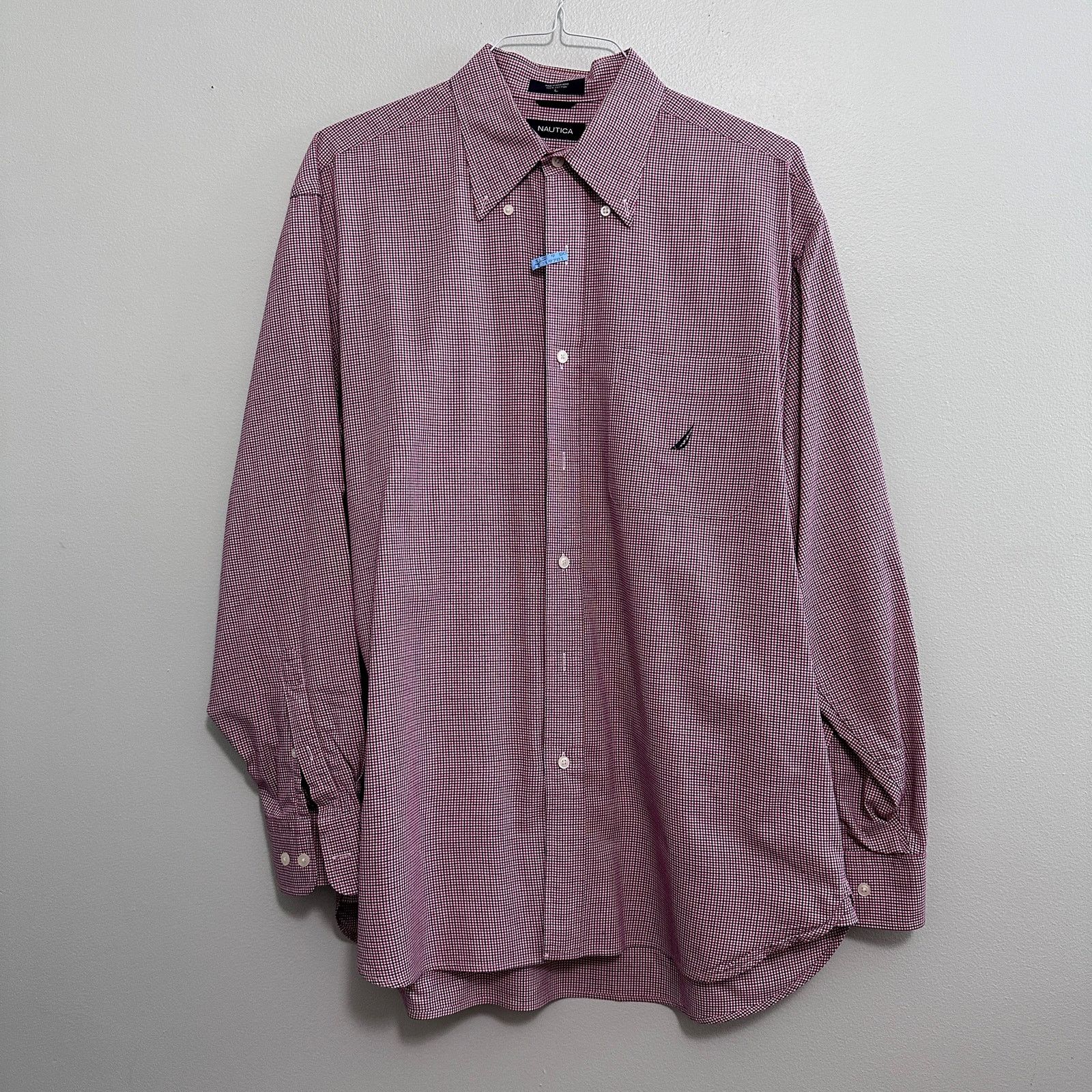 Nautica Nautica red plaid button plaid button down Size US L / EU 52-54 / 3 - 2 Thumbnail